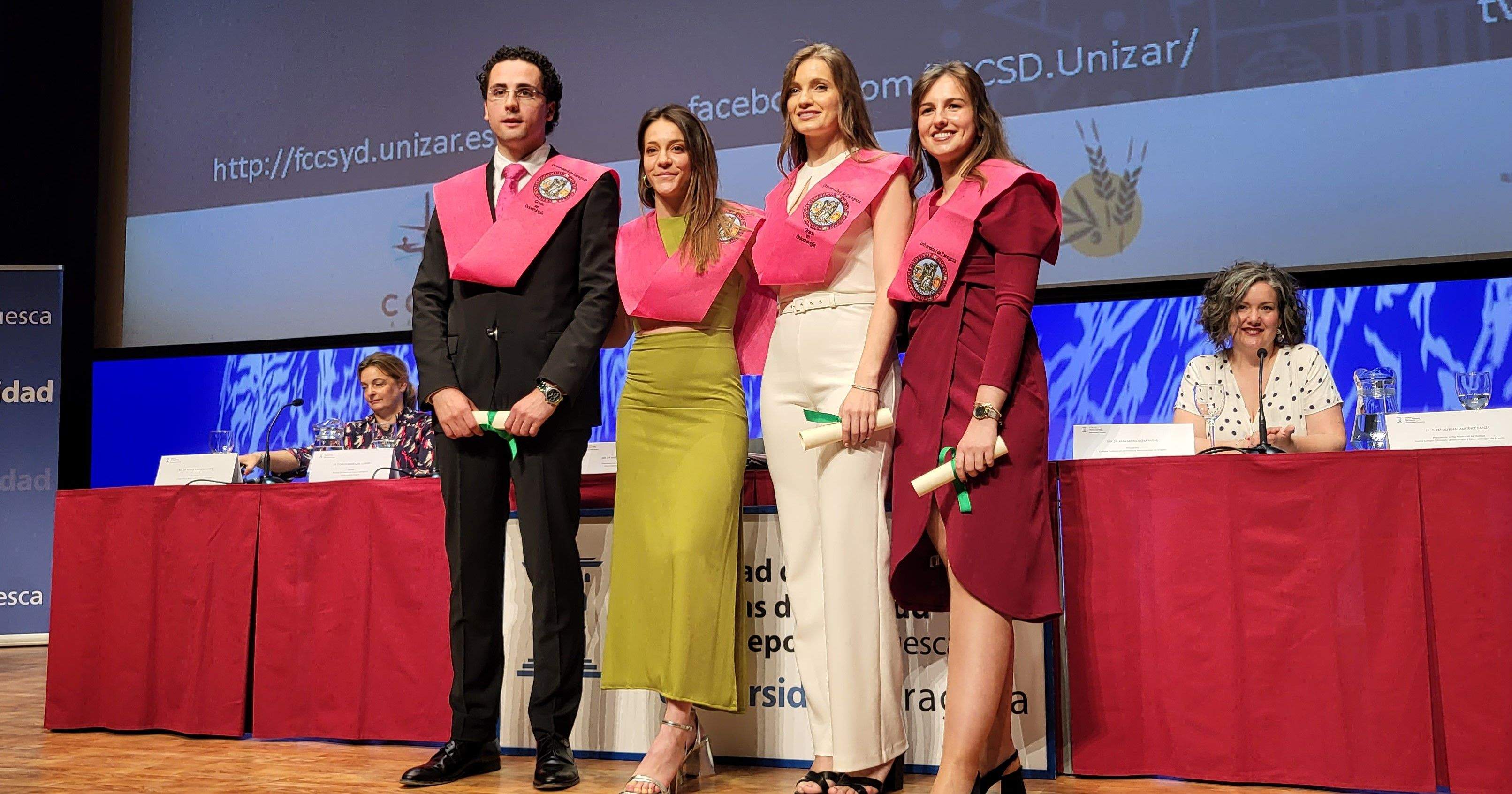 Graduación del alumnado de la Facultad de Ciencias de la Salud y el Deporte de Huesca. Foto Myriam Martínez