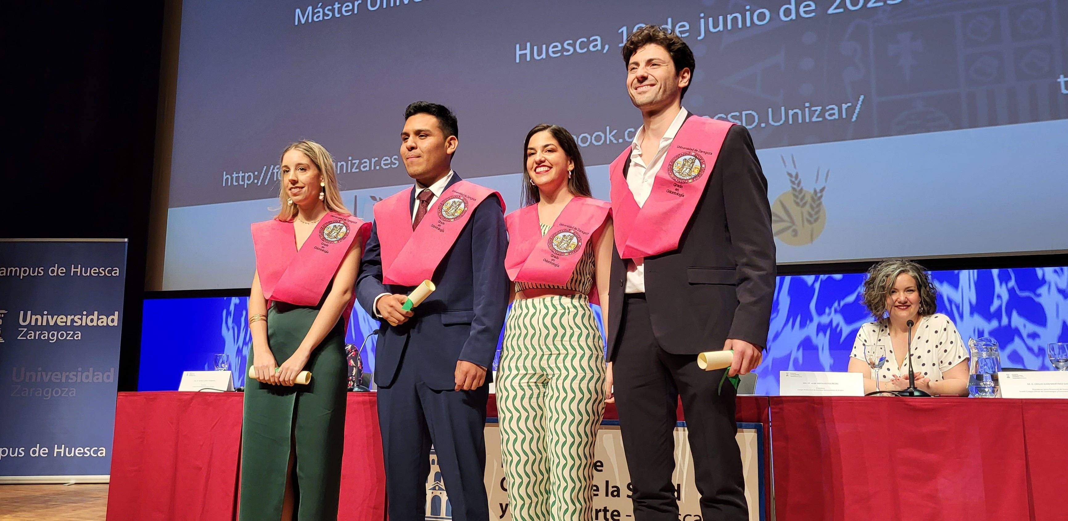 Graduación del alumnado de la Facultad de Ciencias de la Salud y el Deporte de Huesca. Foto Myriam Martínez