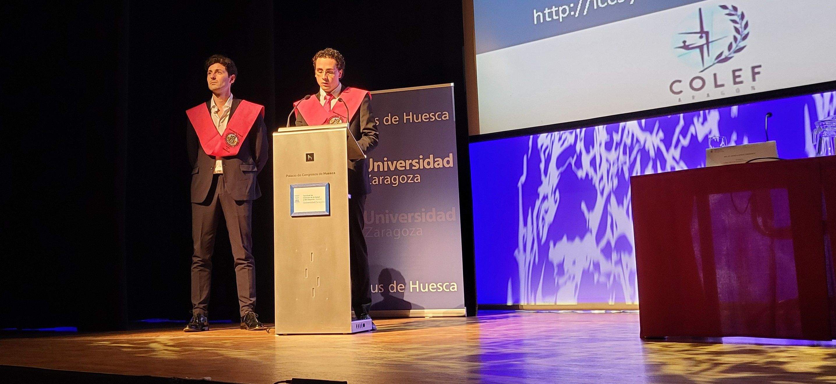 Graduación del alumnado de la Facultad de Ciencias de la Salud y el Deporte de Huesca. Foto Myriam Martínez