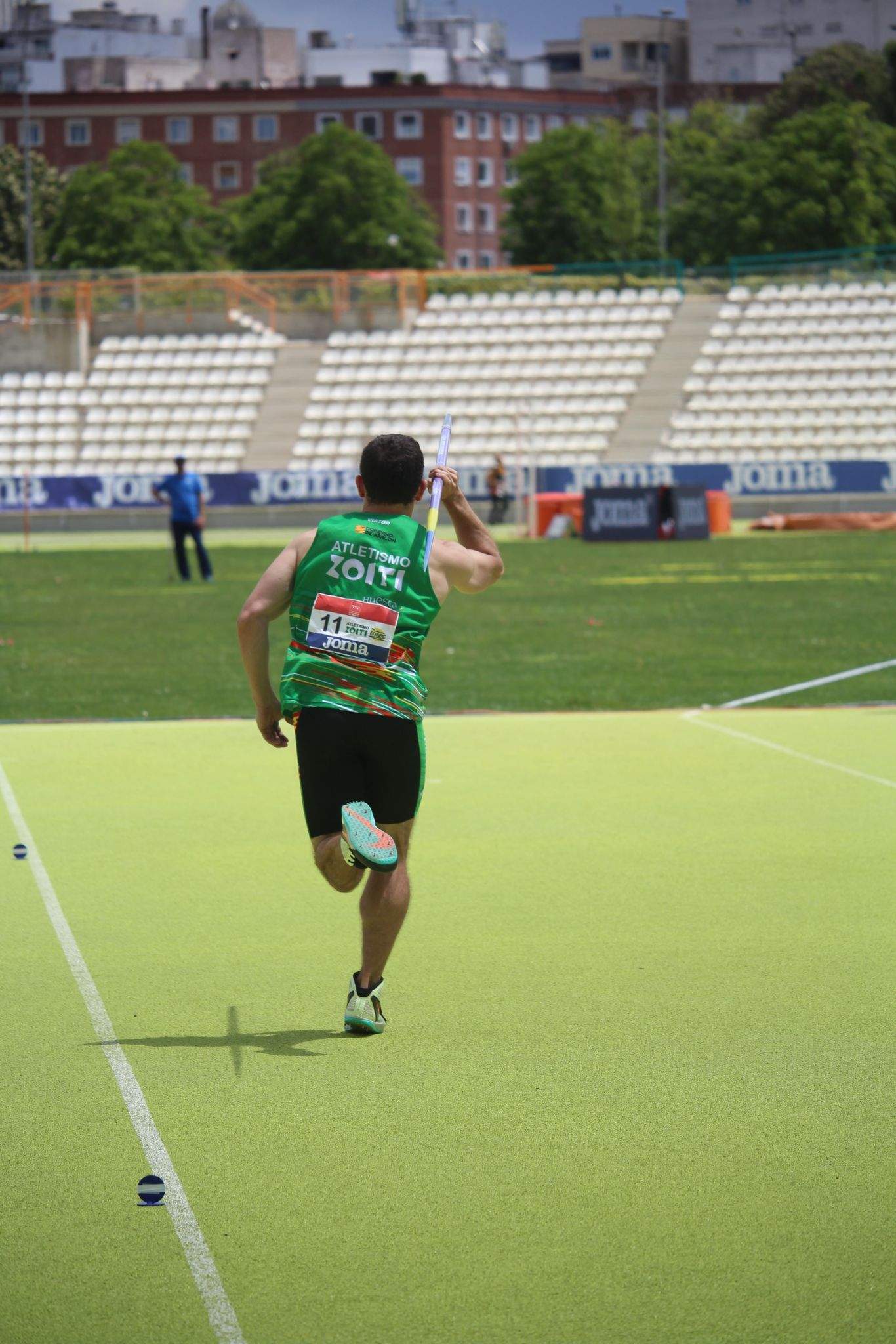 Jorge Franco ha rozado los setenta metros en jabalina.