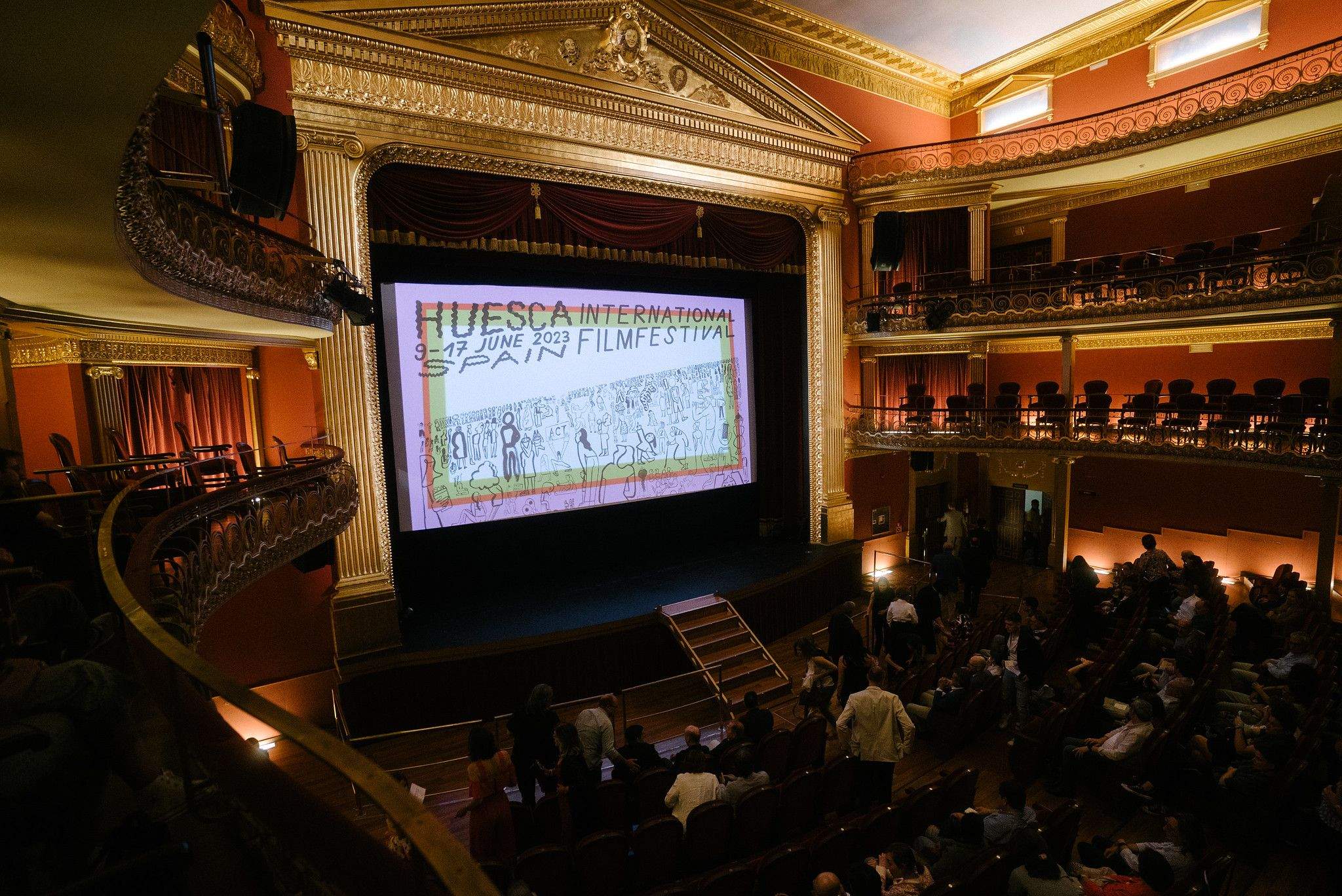 Teatro Olimpia durante el Festival de Cine.