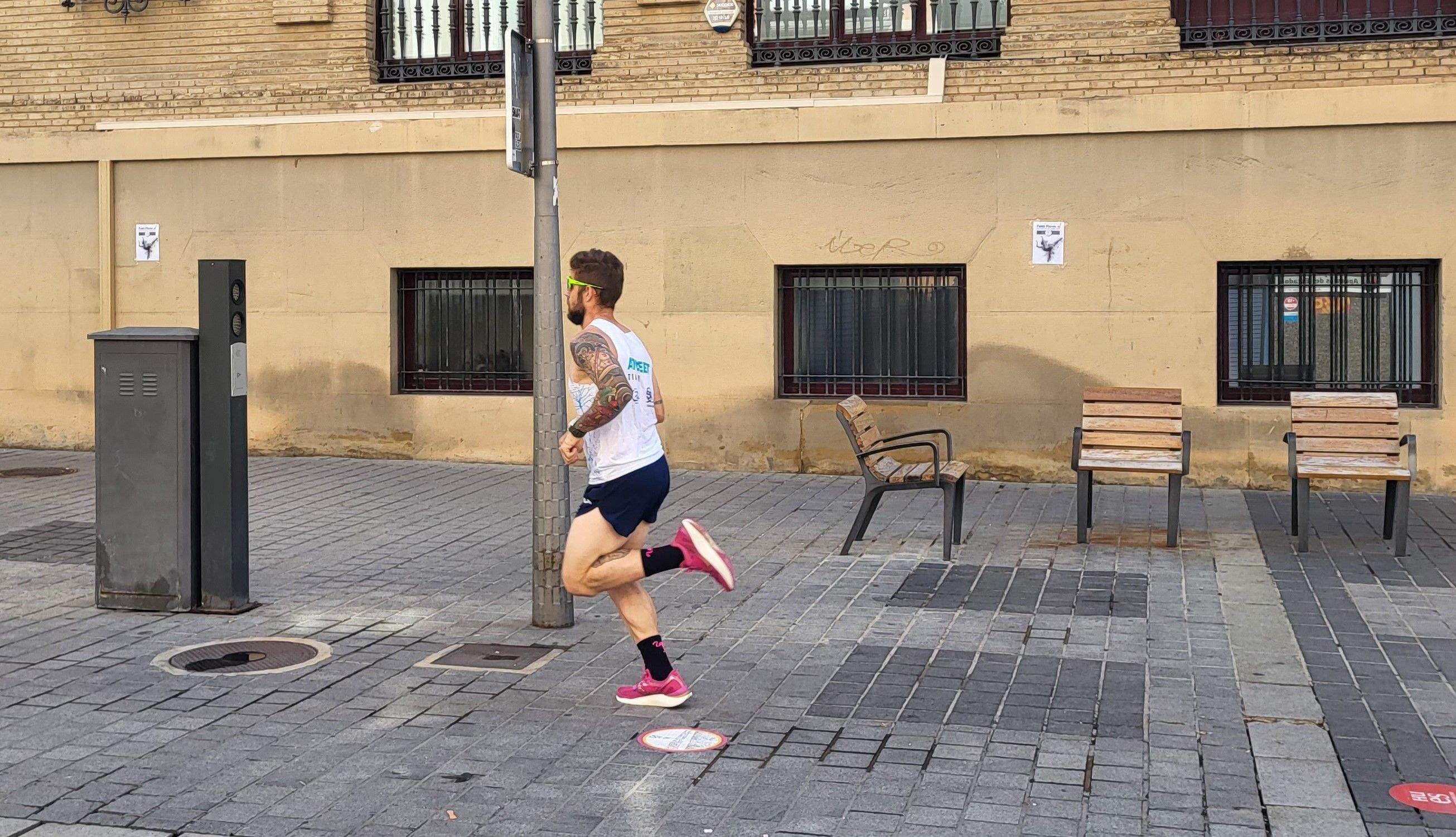 Carrera Ruta 091 en favor de Araela en Huesca. Foto: Mercedes Manterola
