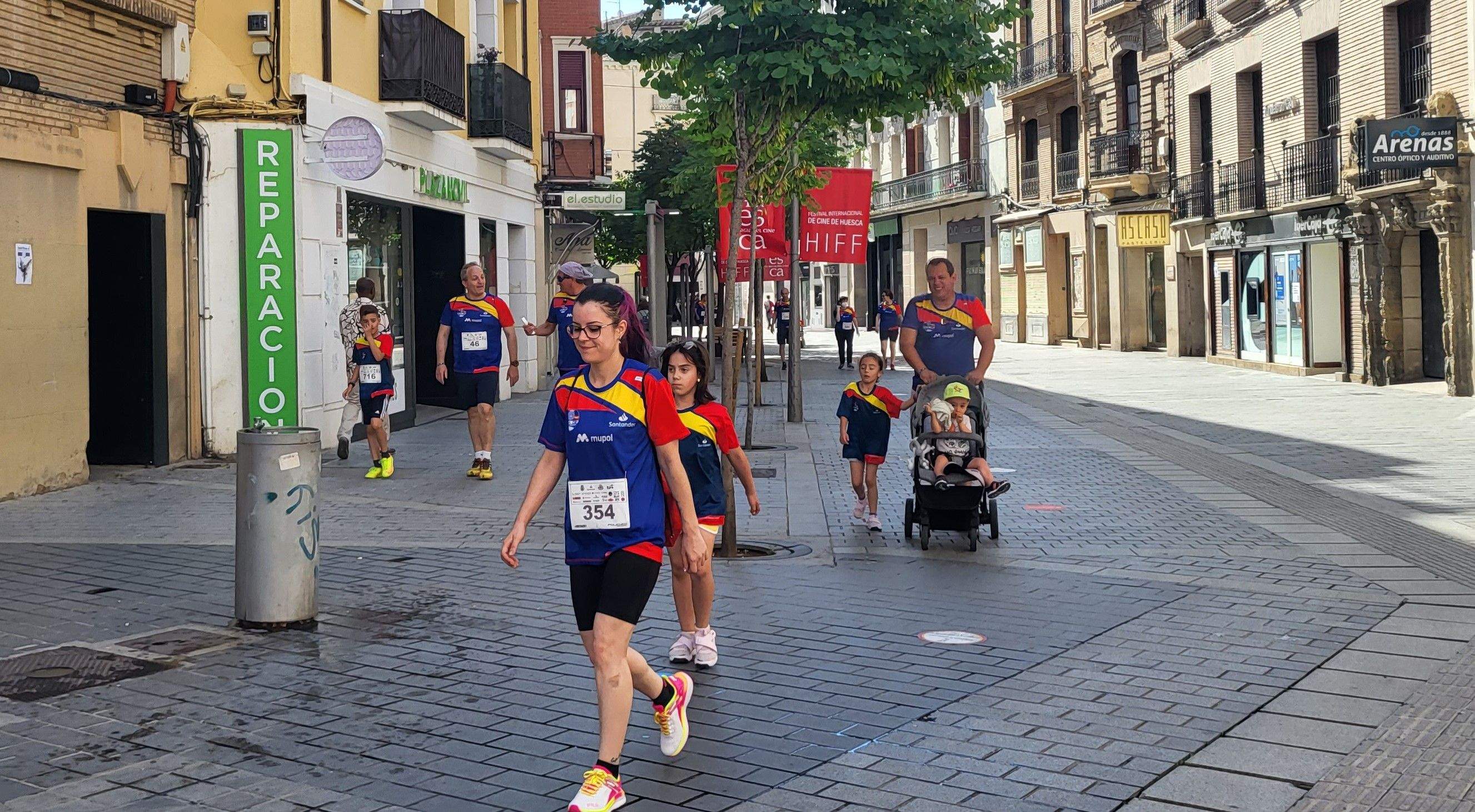 Carrera Ruta 091 en favor de Araela en Huesca. Foto: Mercedes Manterola
