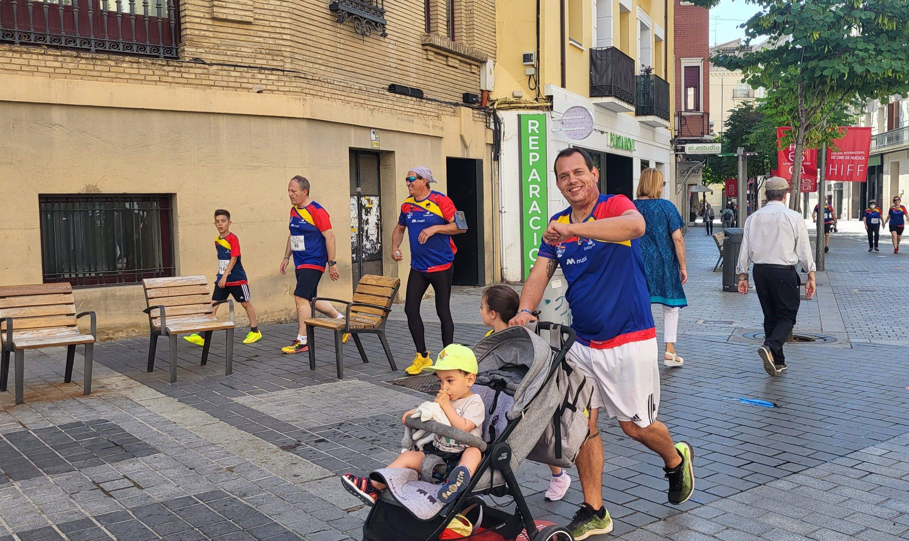 Carrera Ruta 091 en favor de Araela en Huesca. Foto: Mercedes Manterola