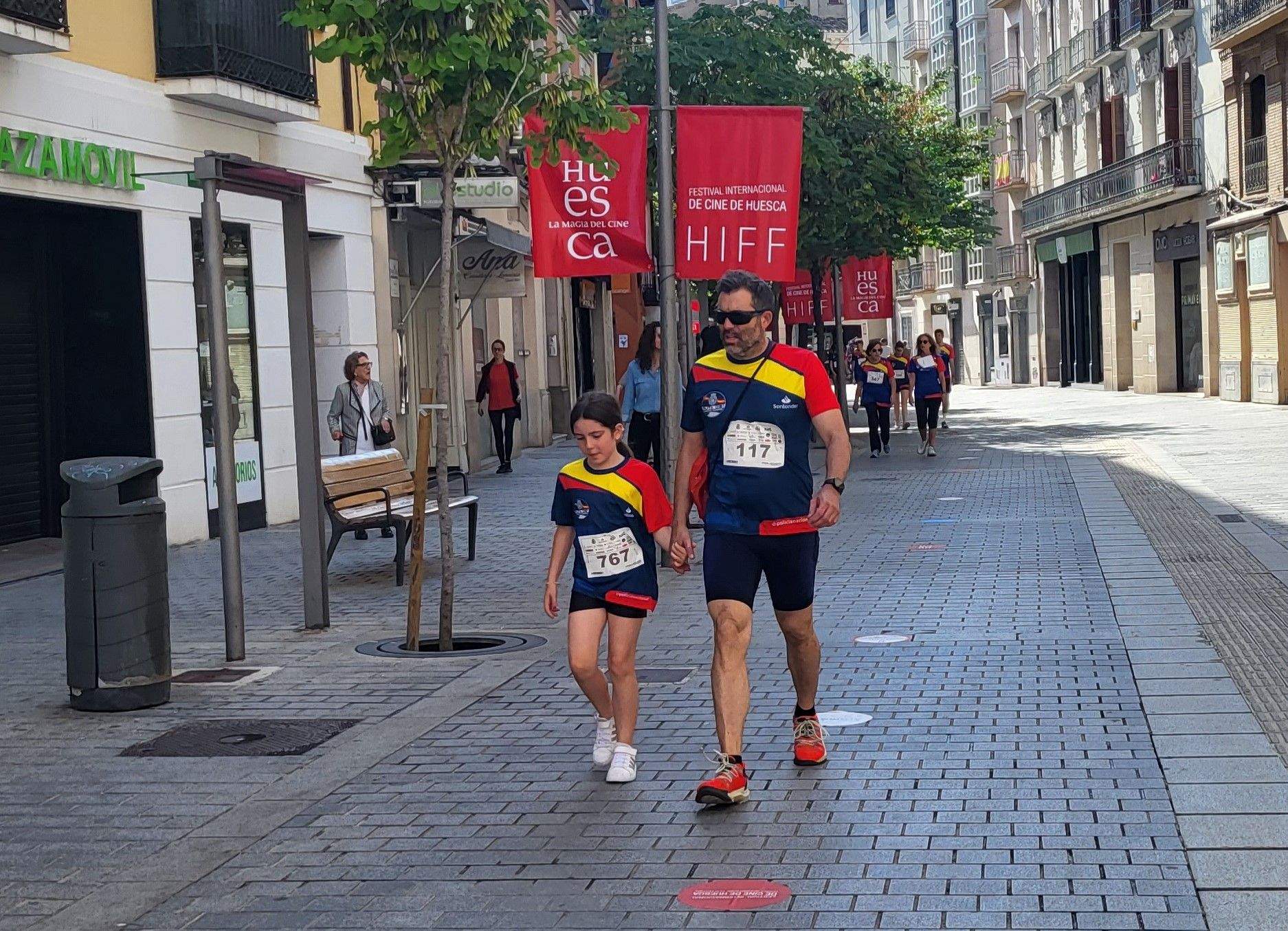 Carrera Ruta 091 en favor de Araela en Huesca. Foto: Mercedes Manterola