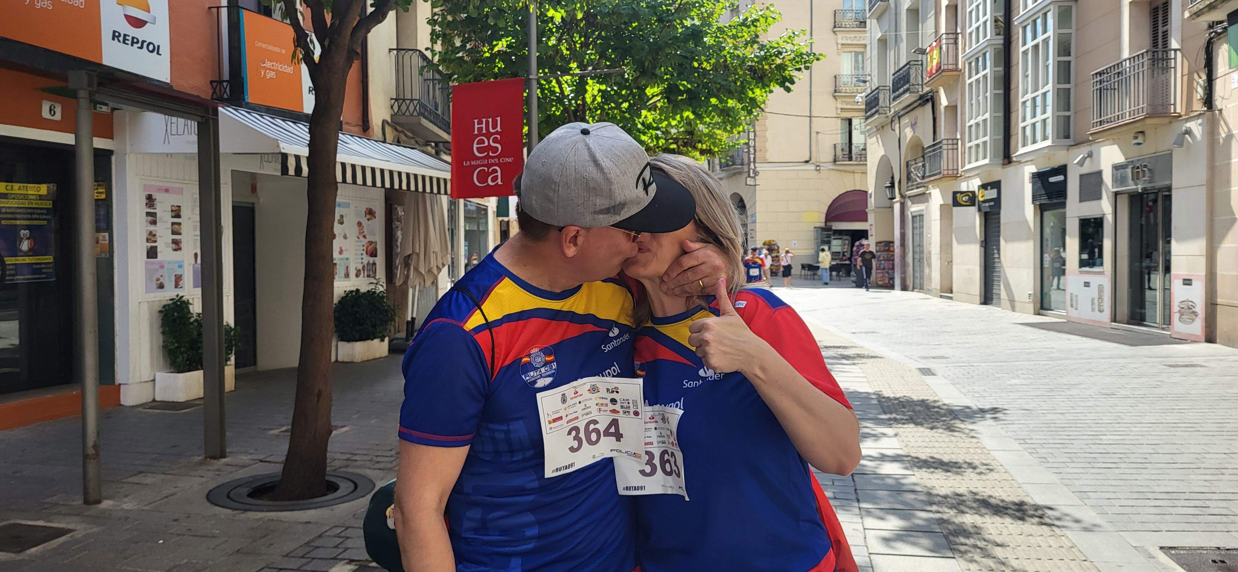 Carrera Ruta 091 en favor de Araela en Huesca. Foto: Mercedes Manterola