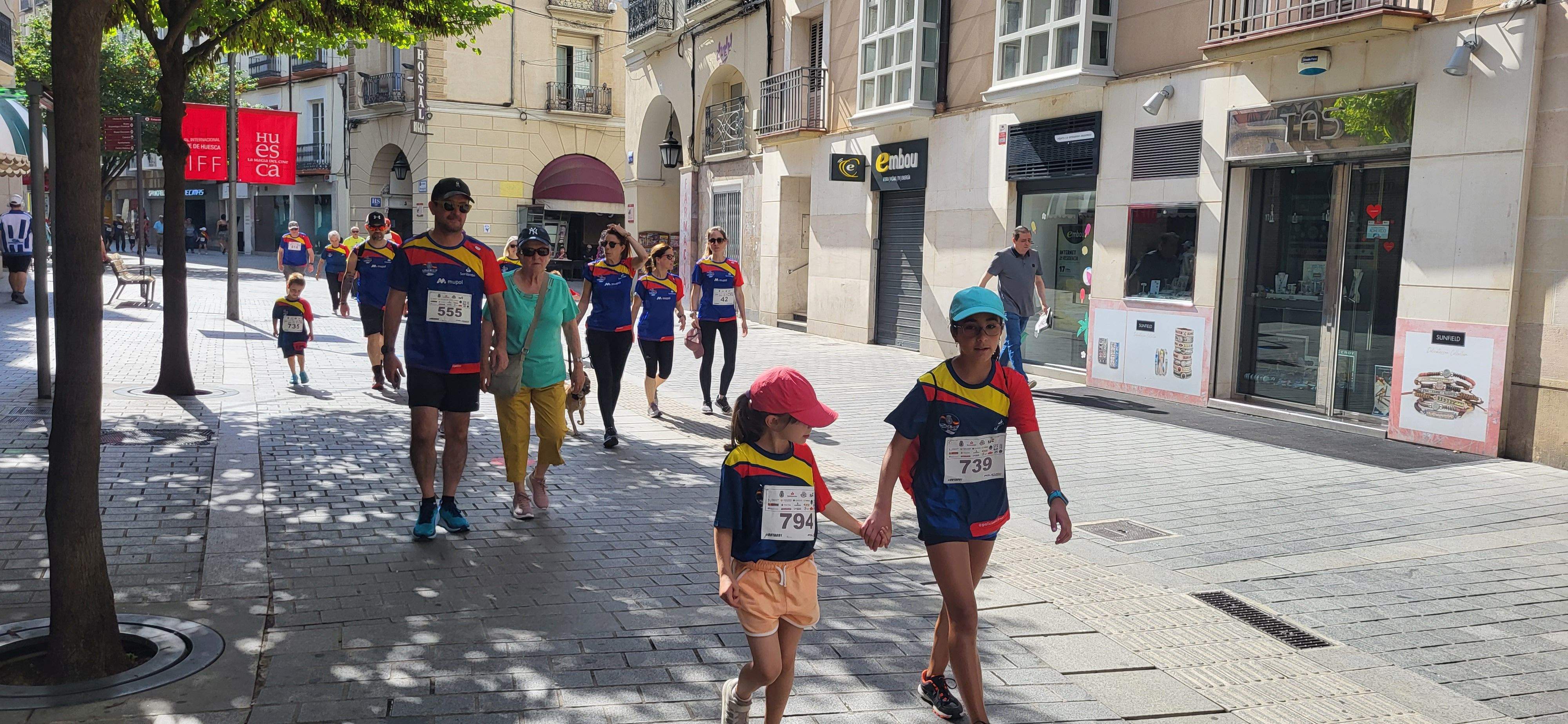 Carrera Ruta 091 en favor de Araela en Huesca. Foto: Mercedes Manterola