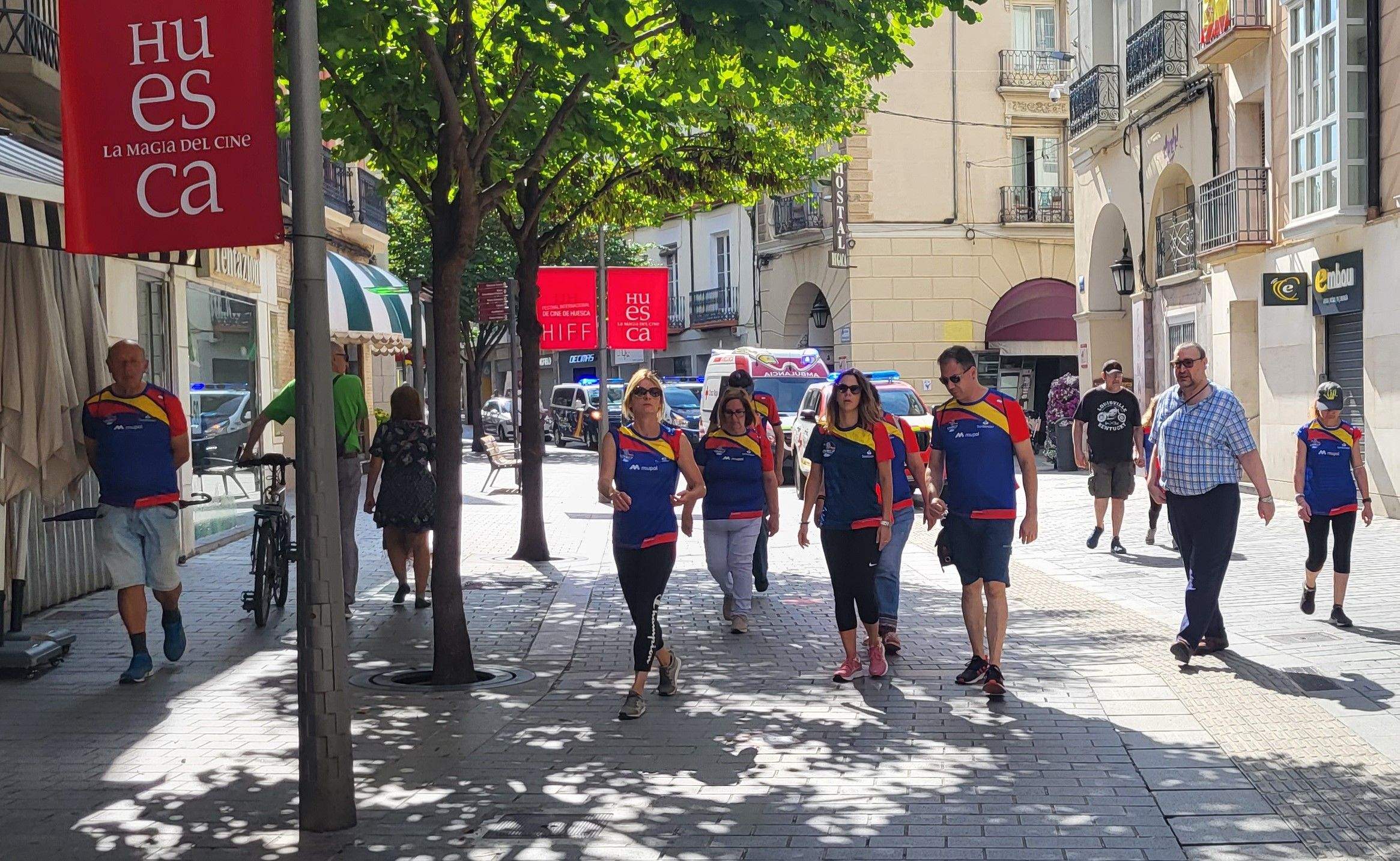 Carrera Ruta 091 en favor de Araela en Huesca. Foto: Mercedes Manterola