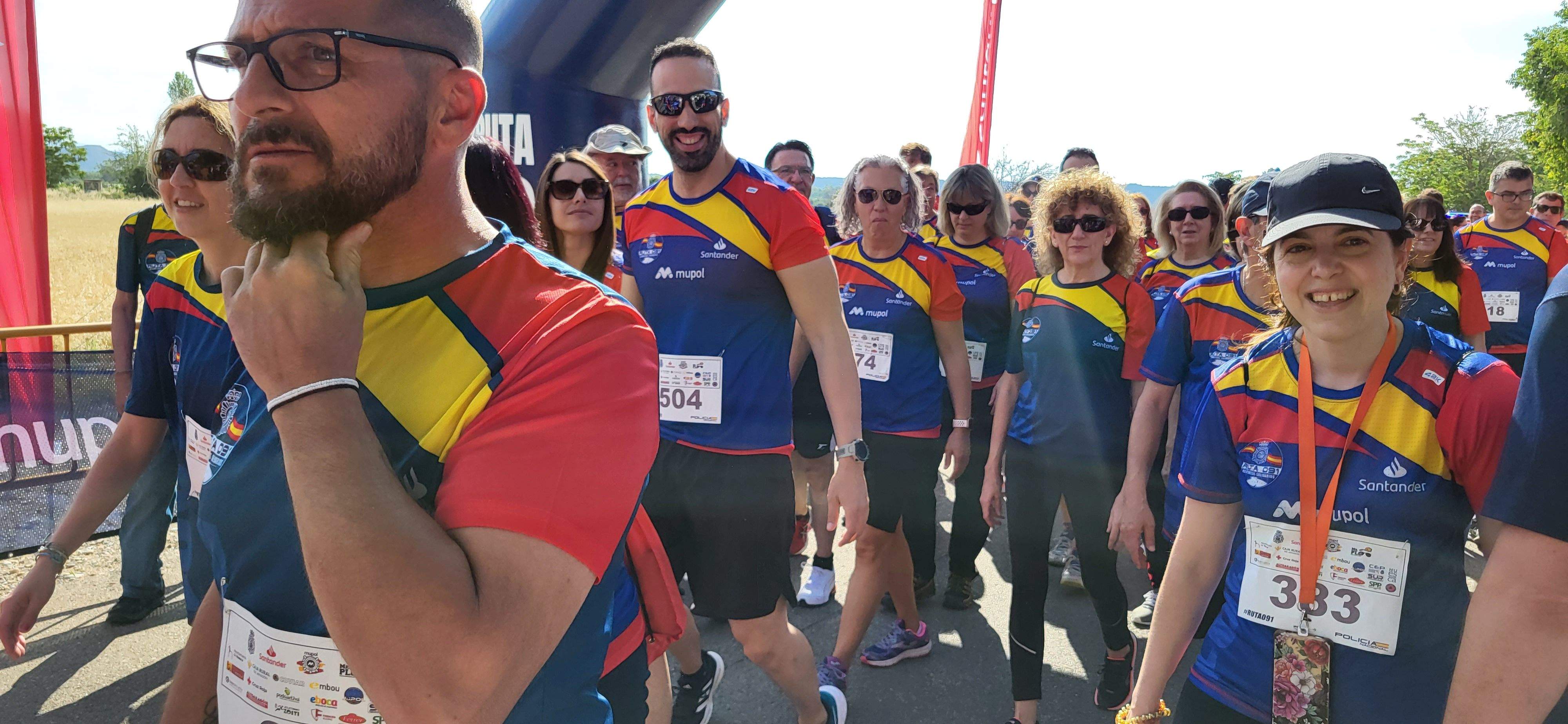 Carrera Ruta 091 en Huesca en favor de los enfermos de ELA. Foto Myriam Martínez