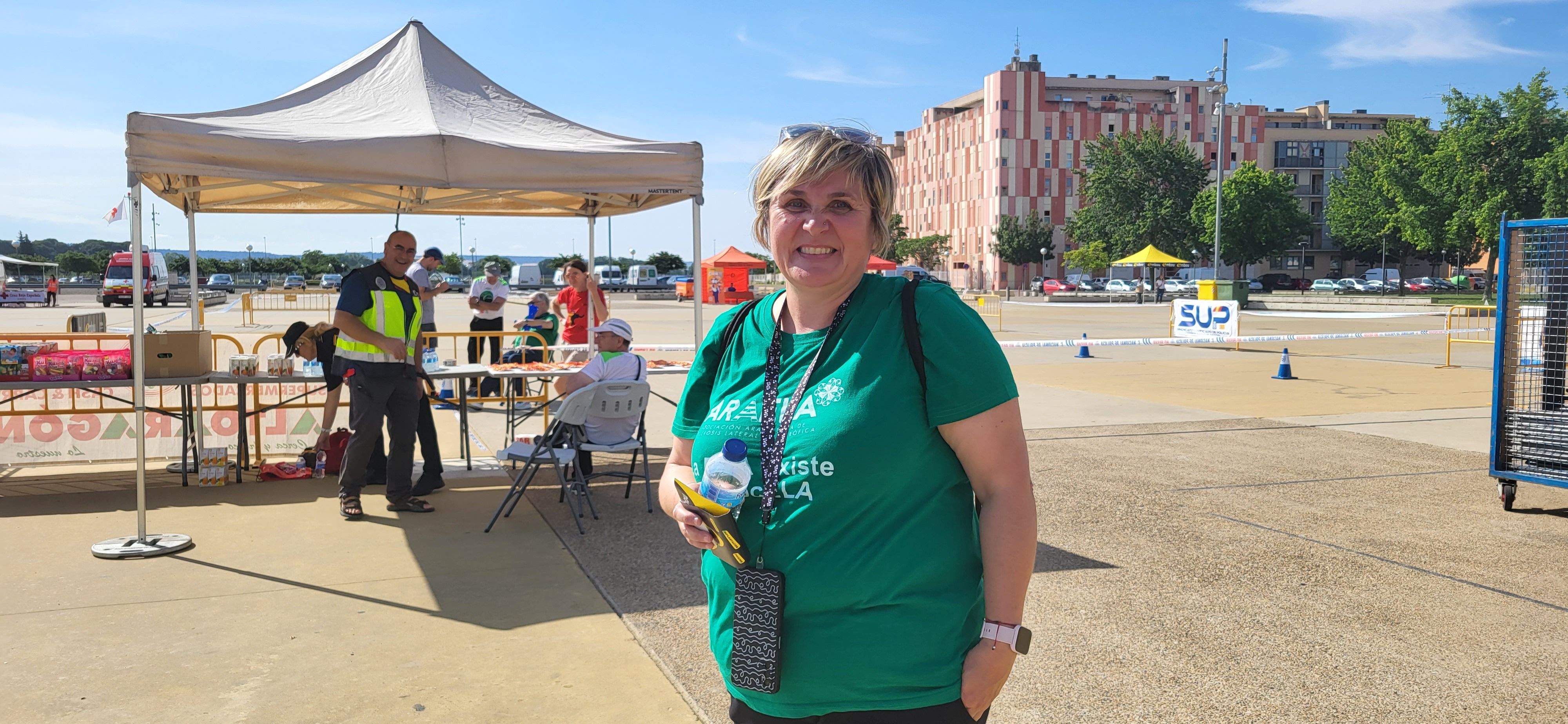 Carrera Ruta 091 en Huesca en favor de los enfermos de ELA. Foto Myriam Martínez