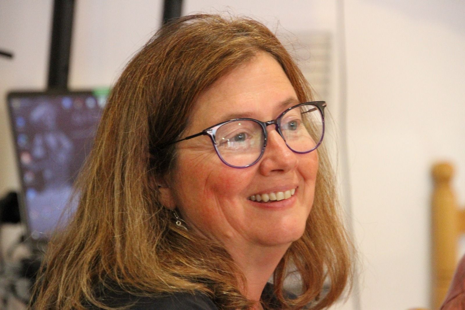 Ana Moreno en el CRMAHU. Foto Carlos Neofato