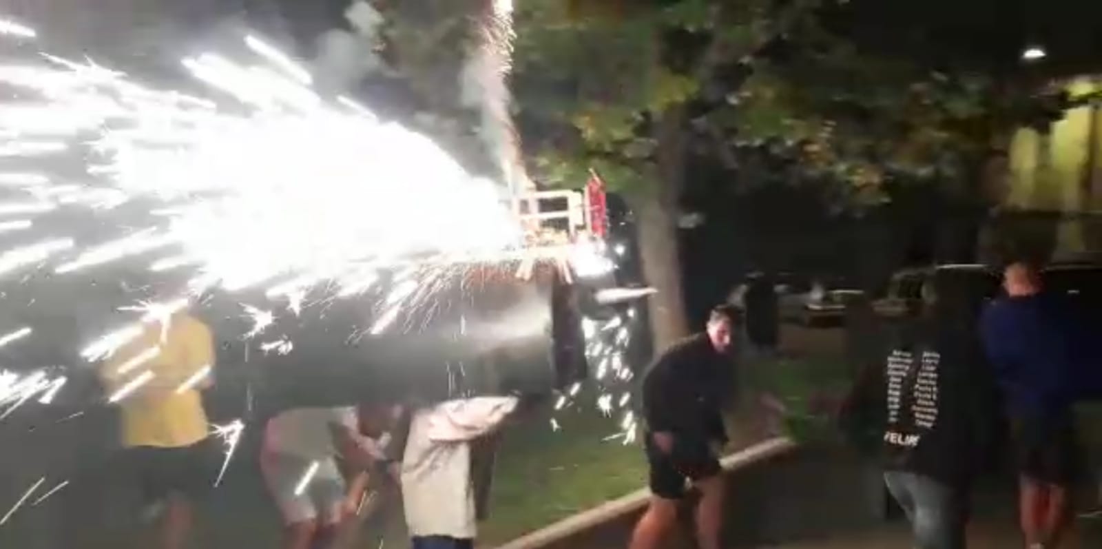 Toro de fuego. Foto Ayuntamiento de Ayerbe