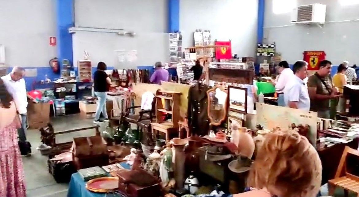 Feria de Antigüedades y Coleccionismo de Chimillas en la edición pasada.
