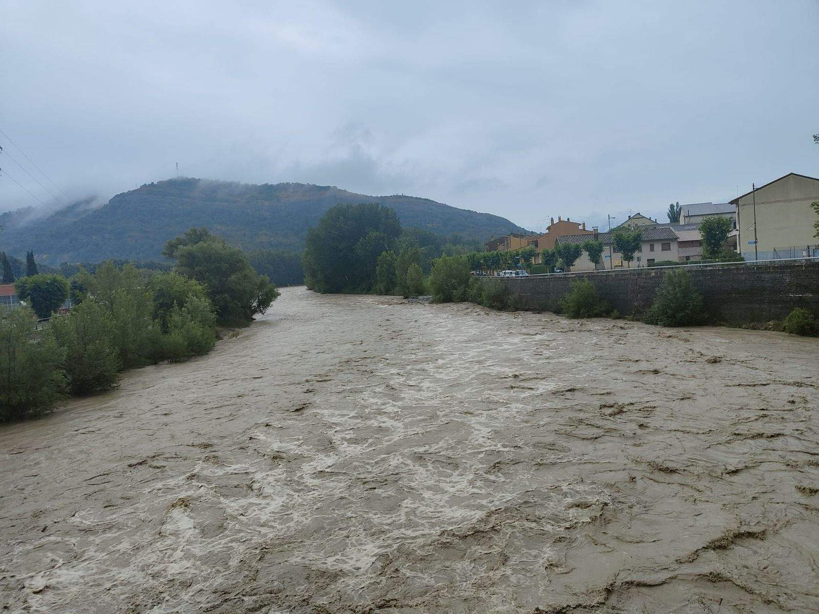 Daños por las fuertes tormentas y granizo en Huesca.