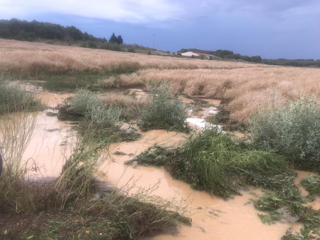 Daños por las fuertes tormentas y granizo en Huesca.