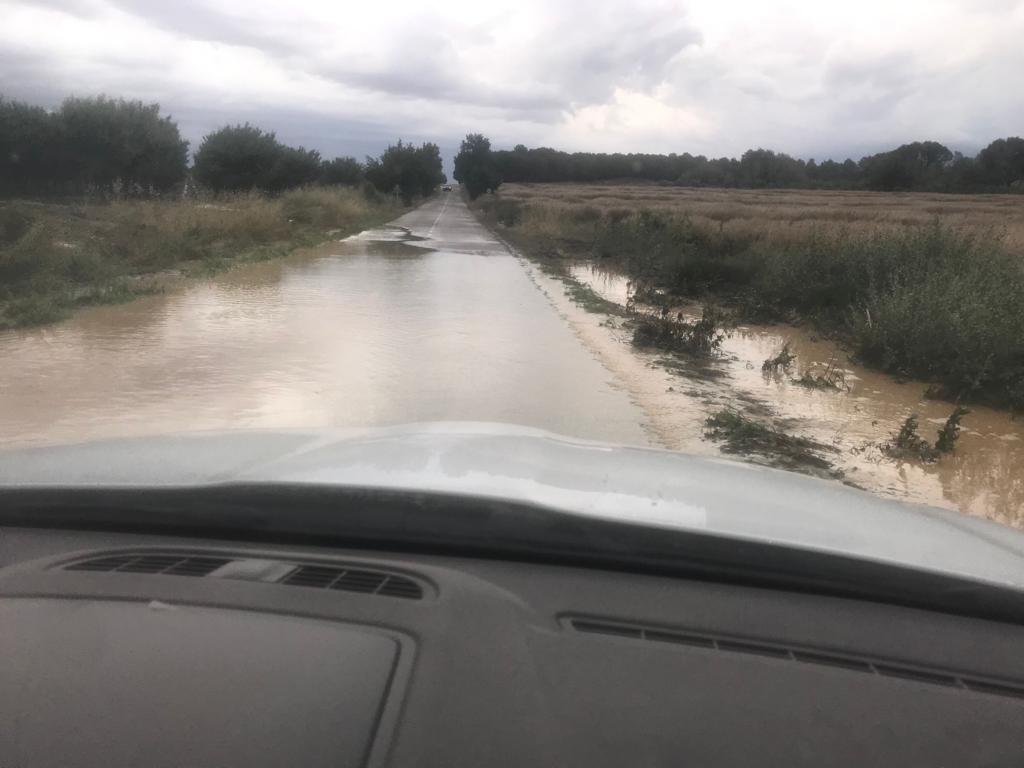 Daños por las fuertes tormentas y granizo en Huesca.