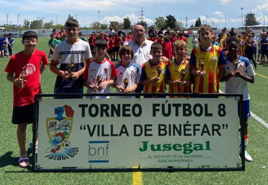Jugadores más destacados en categoría alevín del Torneo Villa de Binéfar.