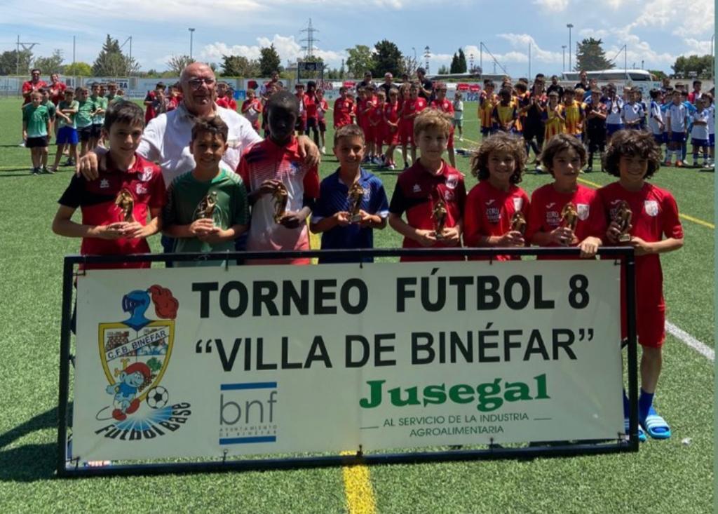 River Monzón, subcampeón en categoría benjamín.