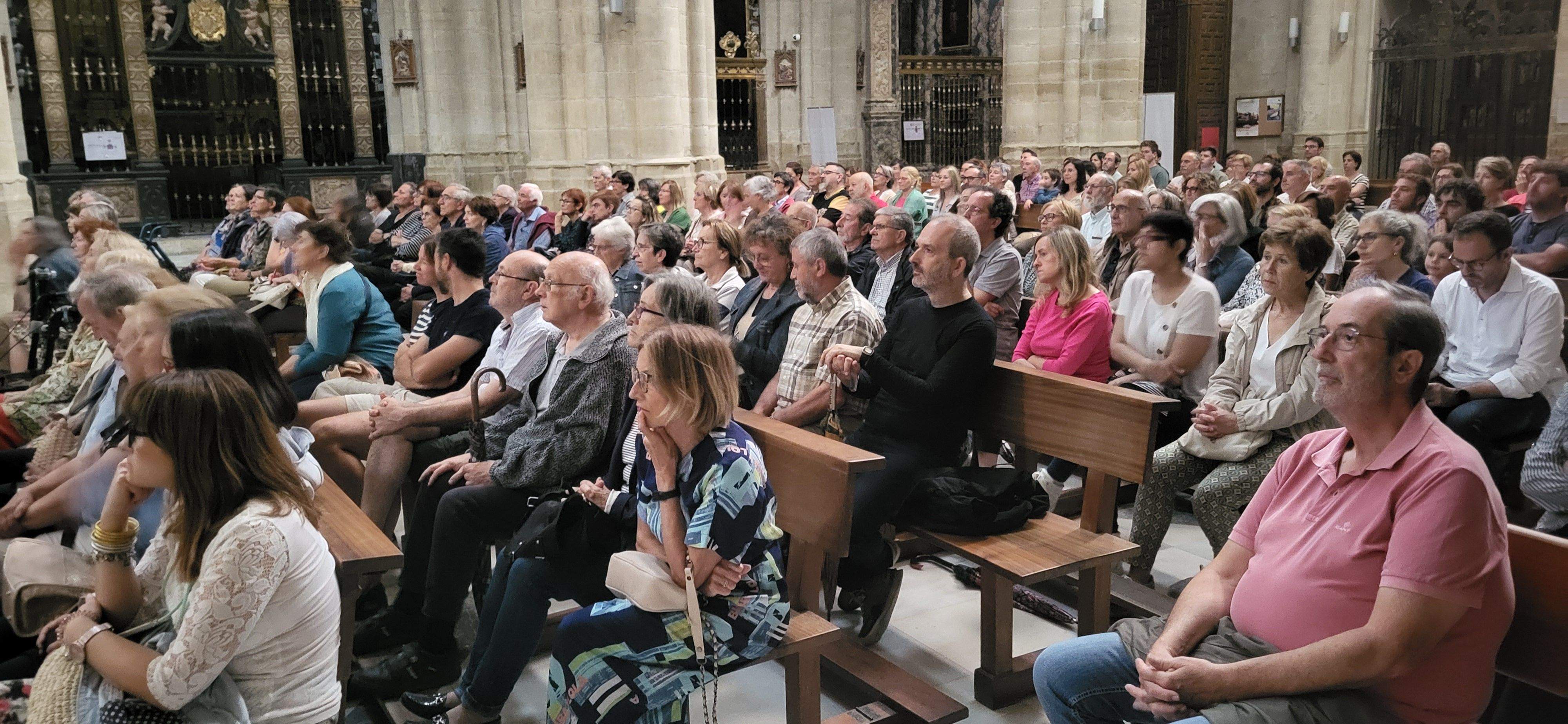 Presentación de Lux Sacra, de Eduardo de la Cruz. Foto Myriam Martínez