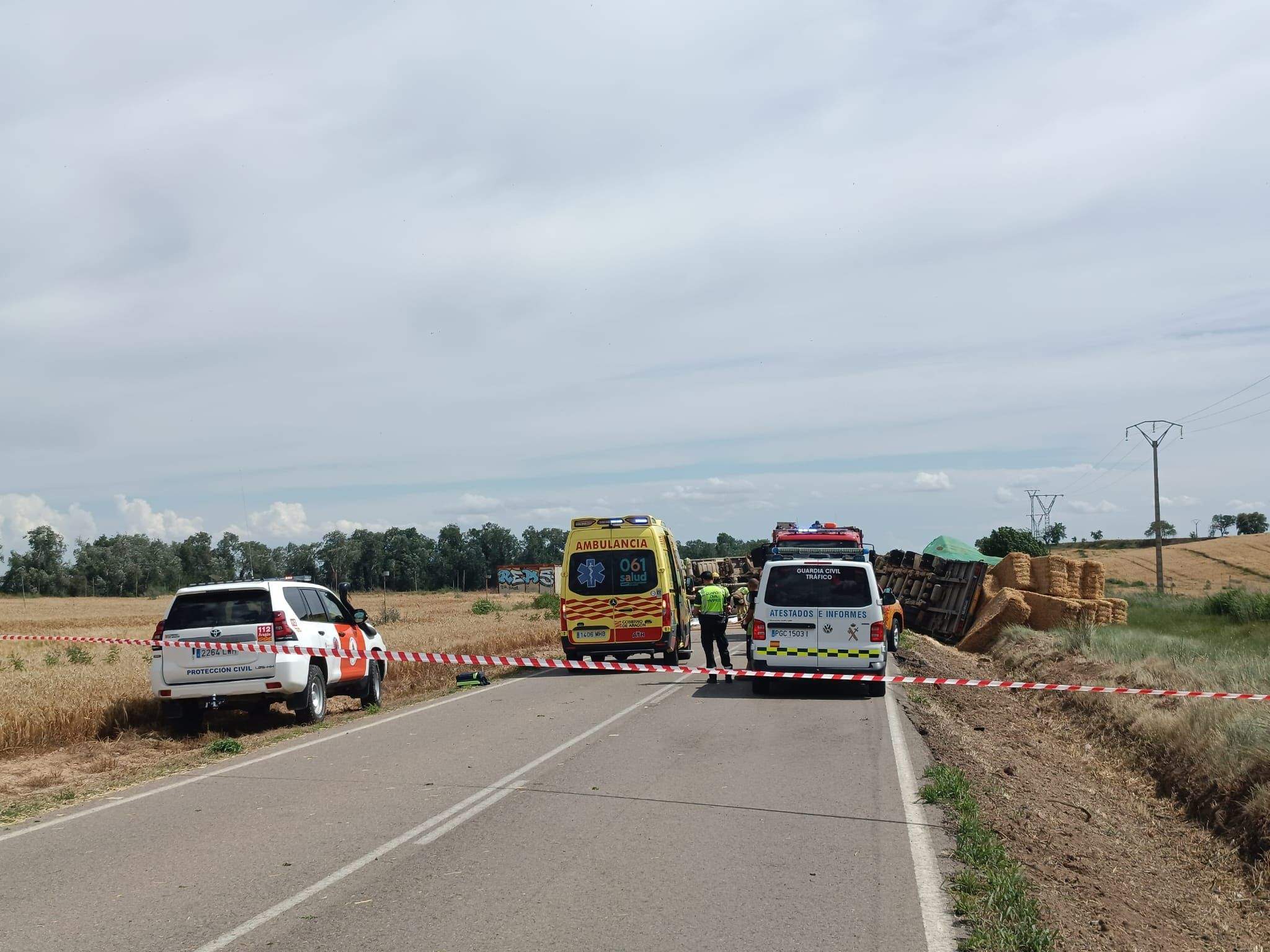 Accidente en la carretera A-1212. 