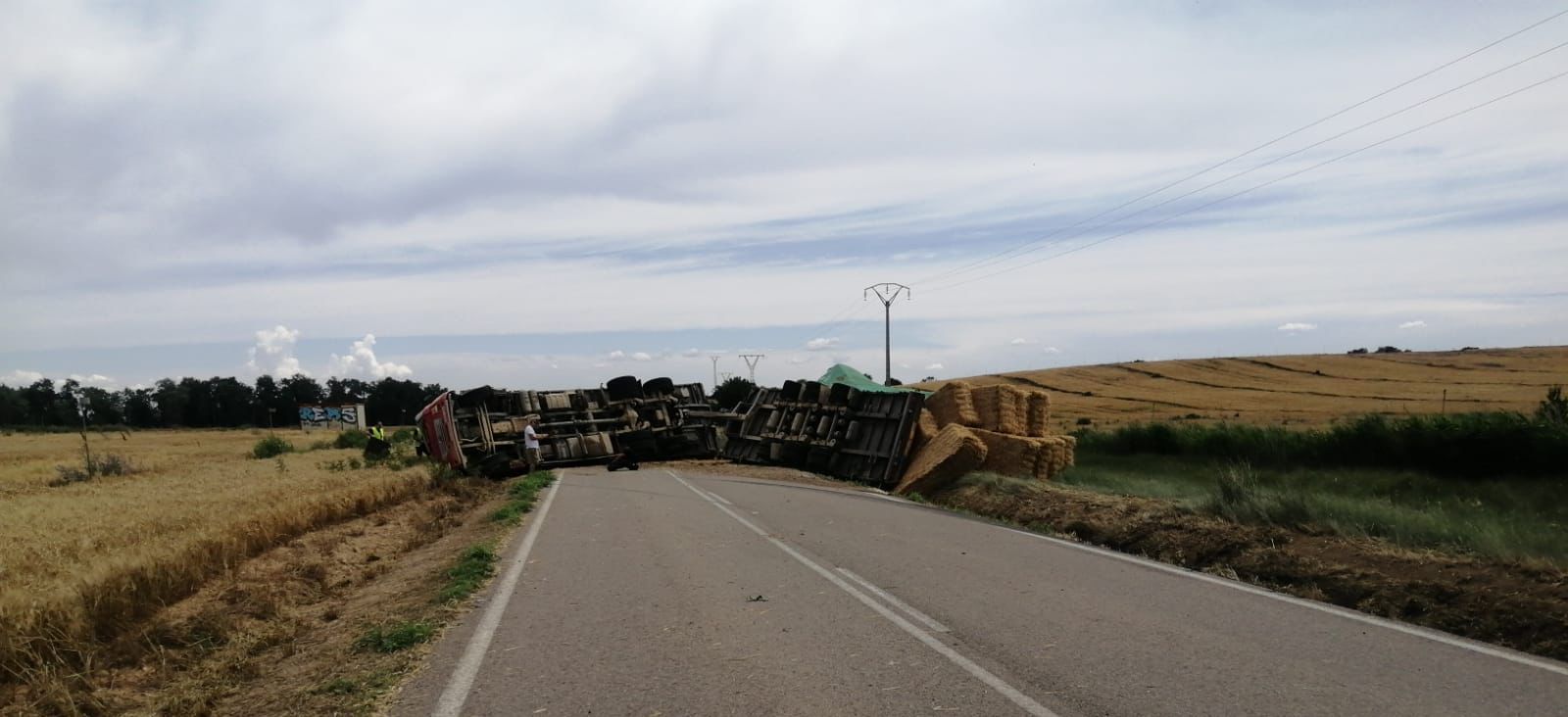 Accidente en la carretera A-1212