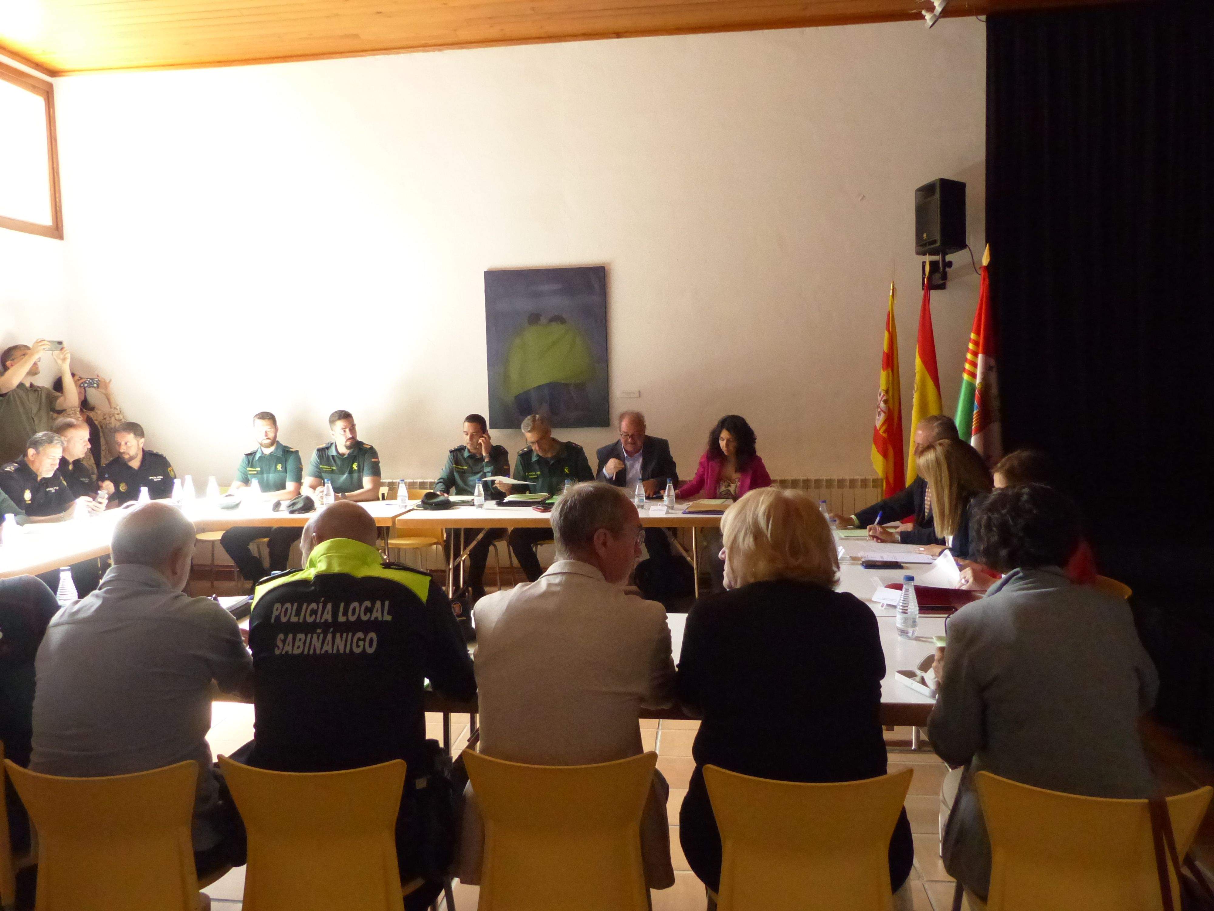 Junta Local de Seguridad de Sabiñánigo. Foto Andrés Alcaraz/Noticias Cantera