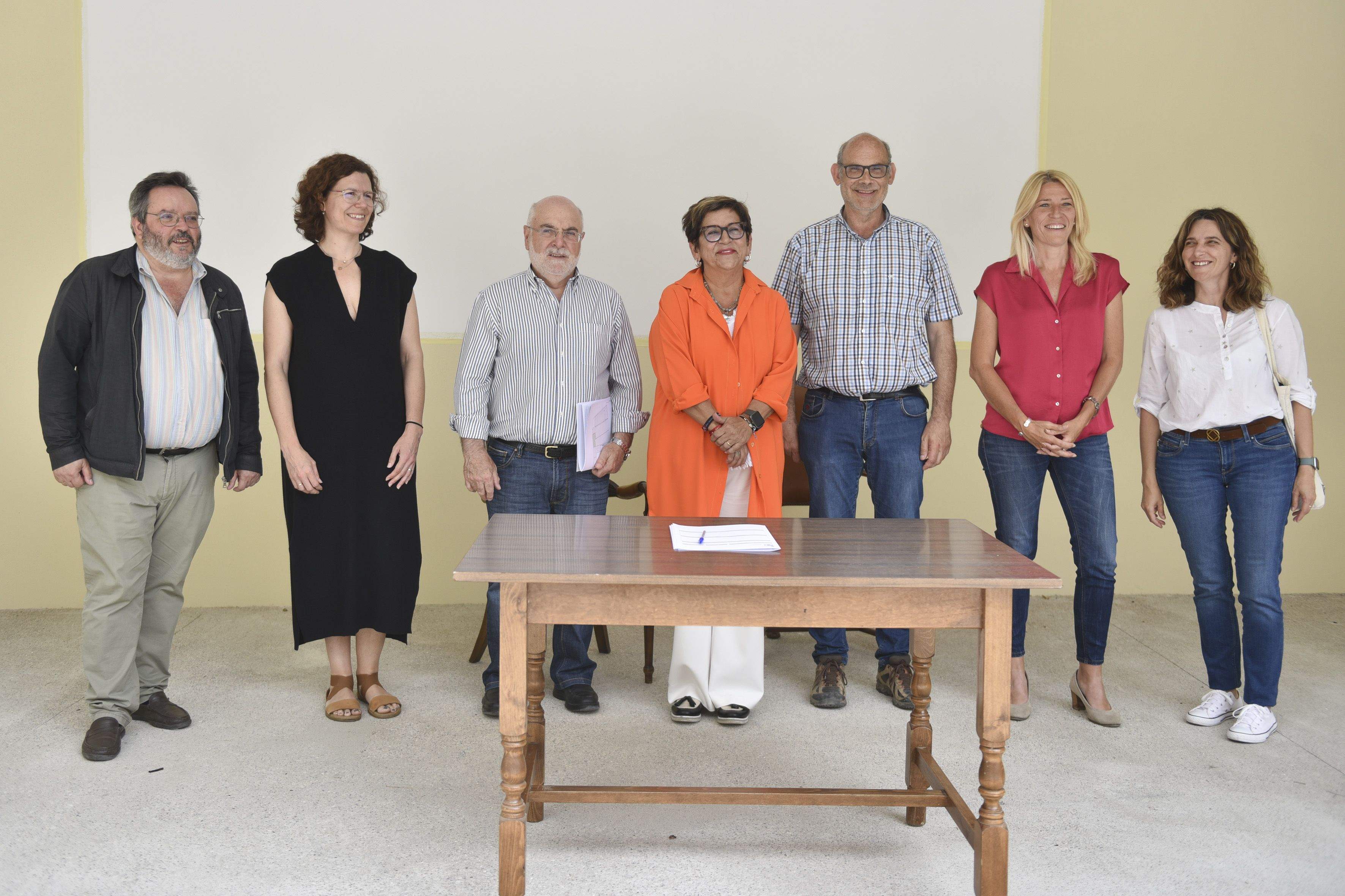 Recepción obras llevadas a cabo en la parte trasera del Instituto de Estudios Altoaragoneses. Foto: Verónica Lacasa