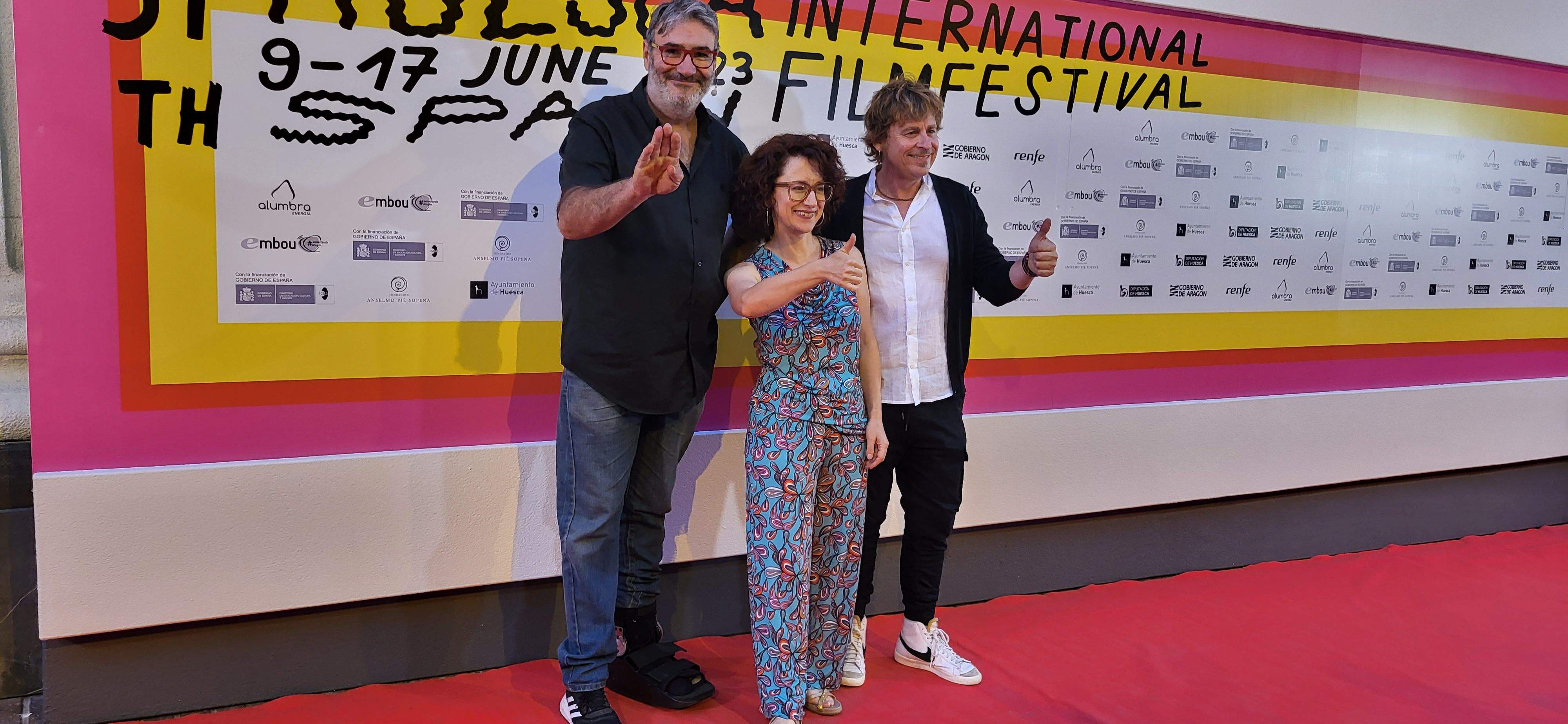 Kike Lera, Elena Gómez Zazurca y Alfonso Palomares. Foto Myriam Martínez