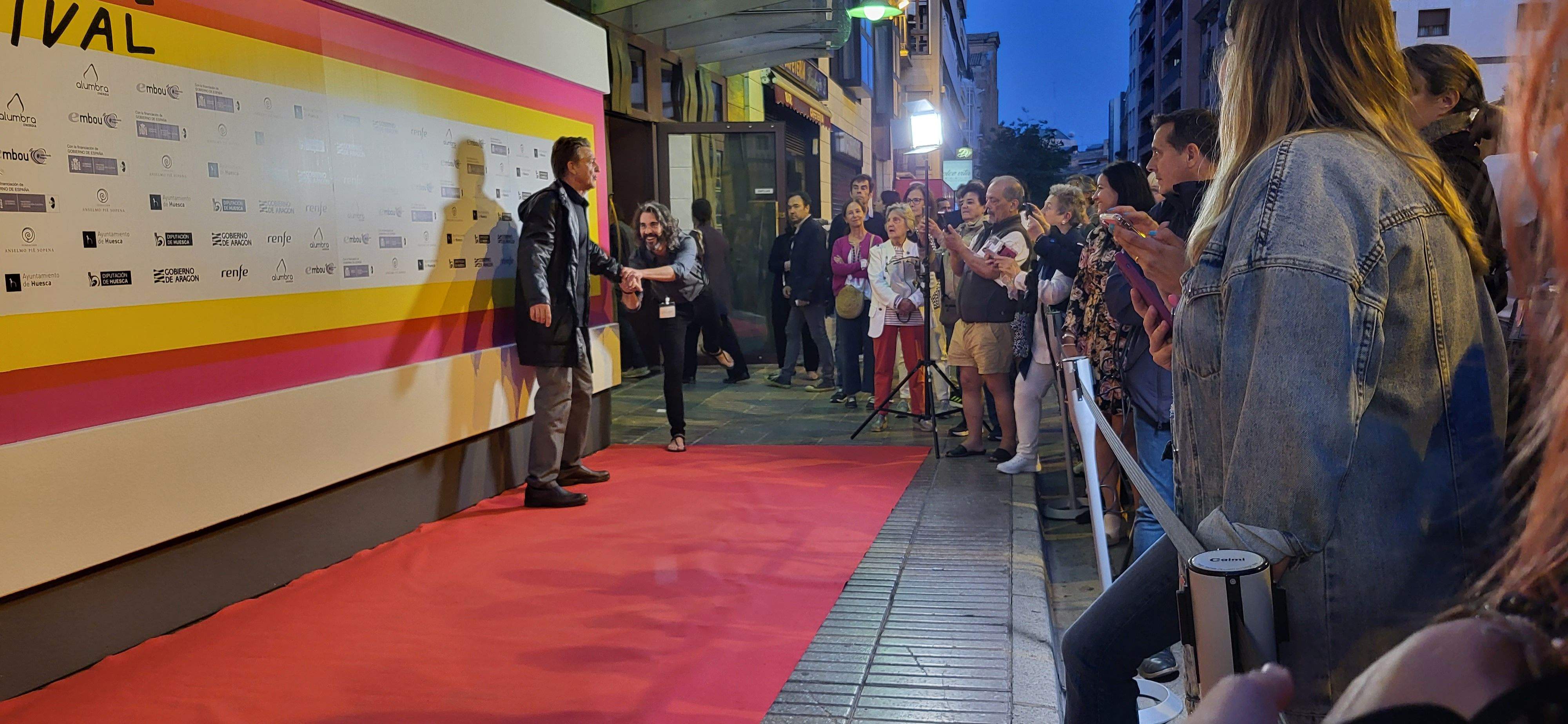 Alfombra roja del premio Luis Buñuel del 51º Festival de Cine de Huesca. Foto Myriam Martínez