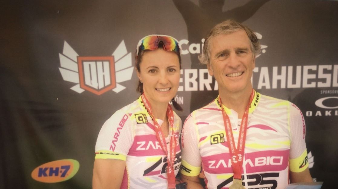 María José Pueyo con Asís Artiach en la Treparriscos 2019