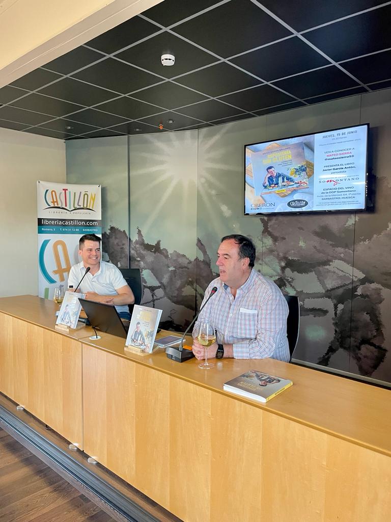 Imágenes de la presentación de Mateo Sierra en la DO Somontano en Barbastro. Foto Eli Río