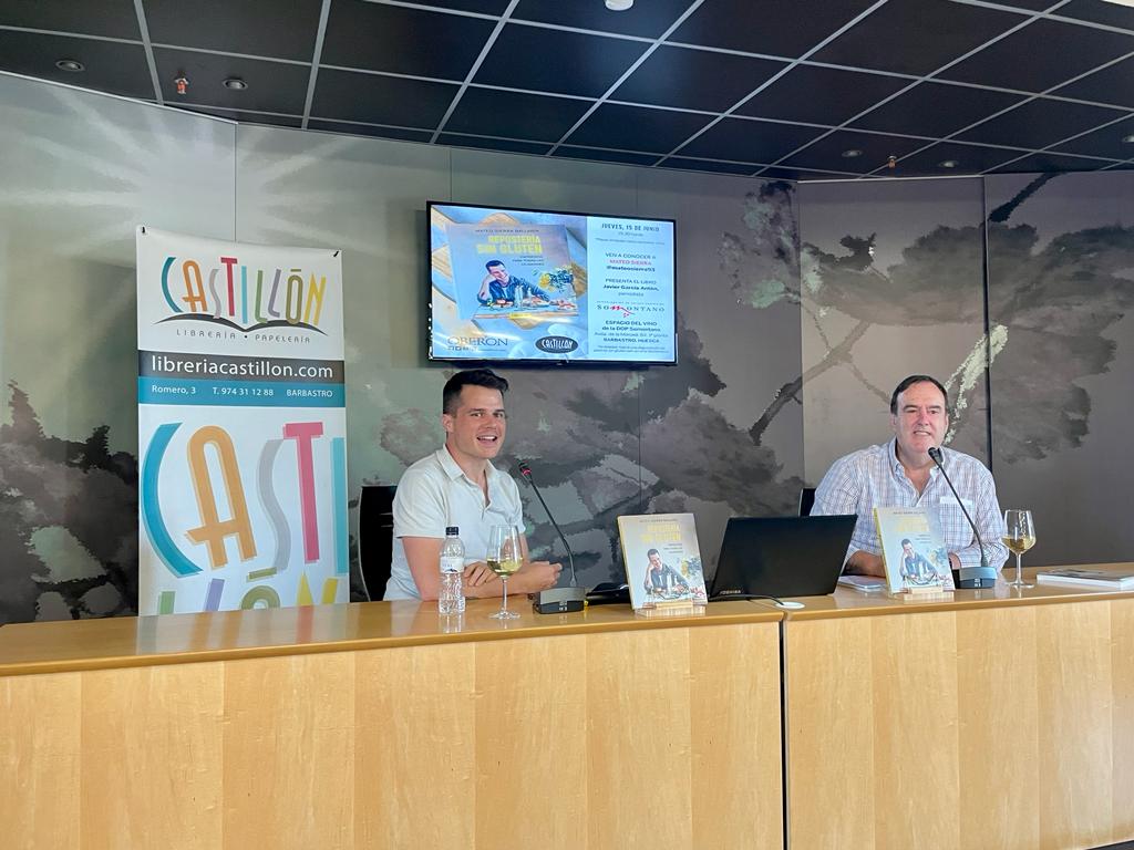 Imágenes de la presentación de Mateo Sierra en la DO Somontano en Barbastro. Foto Eli Río