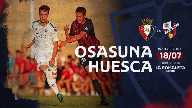Osasuna y Huesca jugarán un amistoso en Lerín.