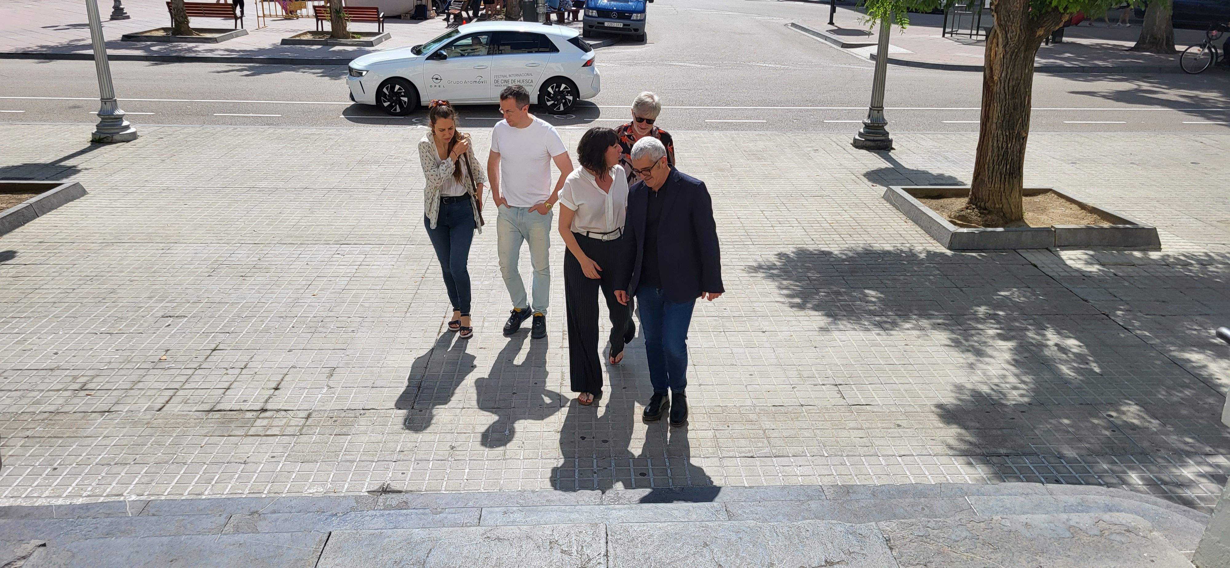 Gala Gracia, Miguel Ángel Lamata, Estela Rasal, Gaizka Urresti (detrás) y J. Alberto Andrés. Foto Myriam Martínez