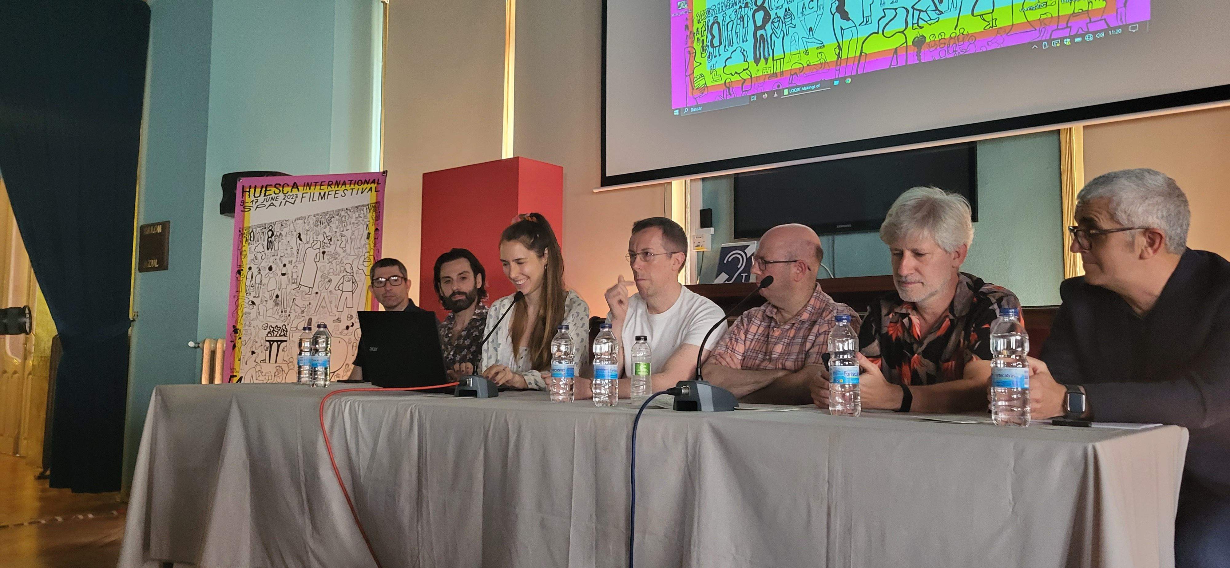 Presentación de los proyectos en el Festival de Cine de Huesca. Foto Myriam Martínez
