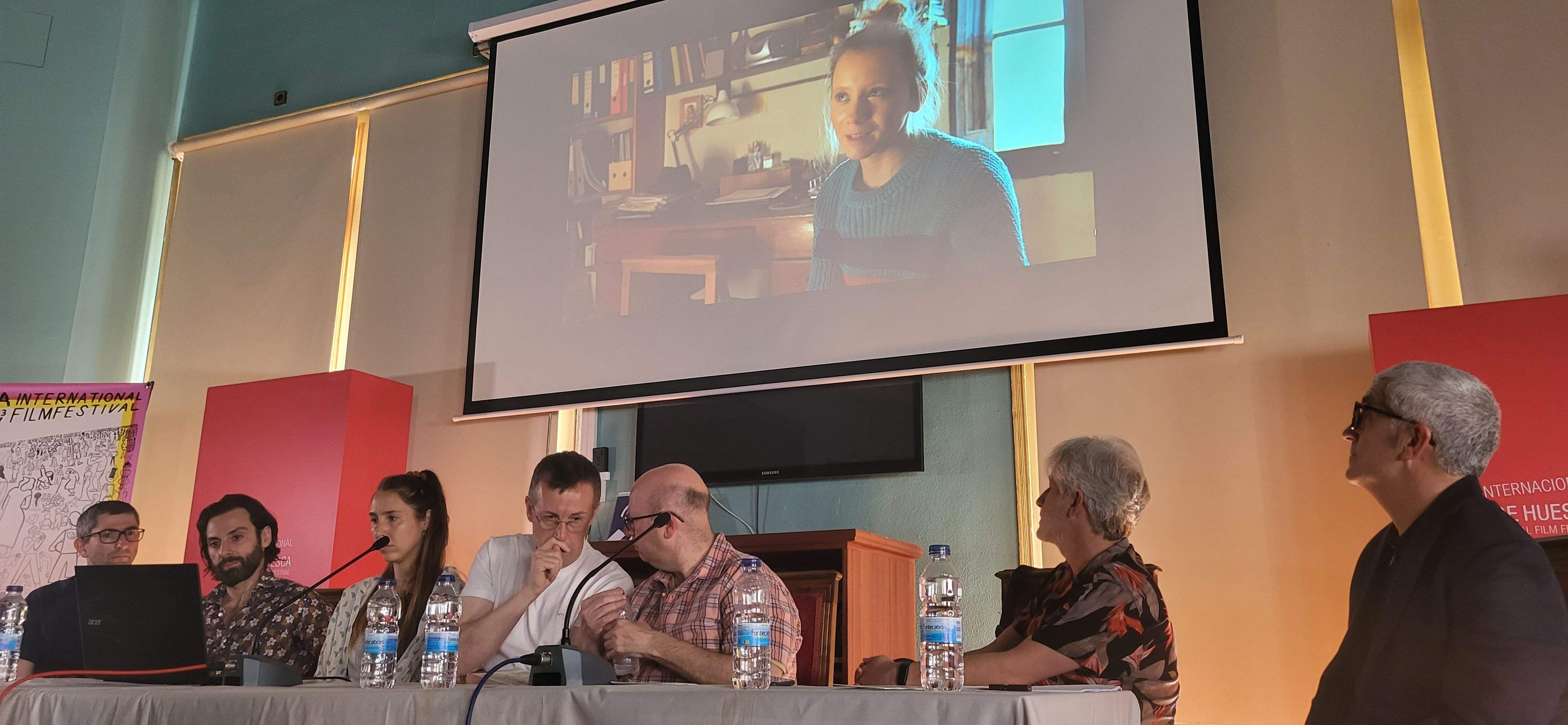 Presentación de los proyectos en el Festival de Cine de Huesca. Foto Myriam Martínez
