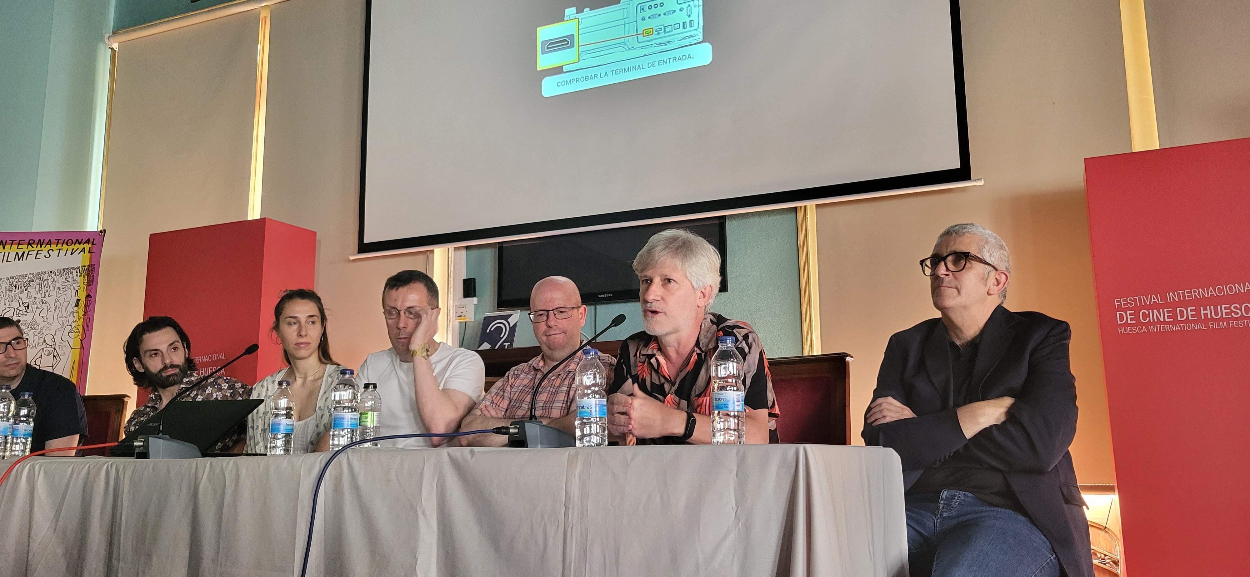 Presentación de los proyectos en el Festival de Cine de Huesca. Foto Myriam Martínez