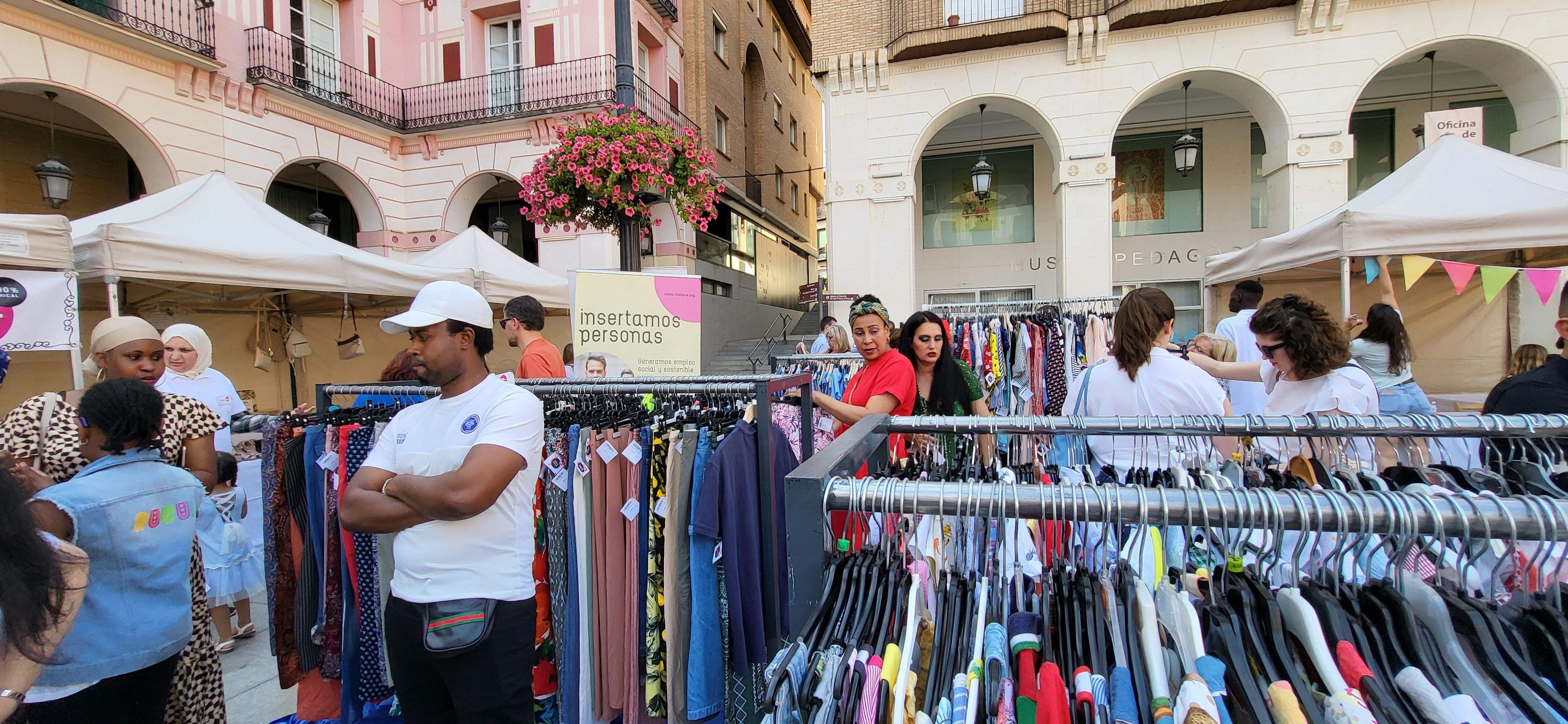 Fiesta de la Moda Re- de Cáritas en Huesca. Foto: Mercedes Manterola