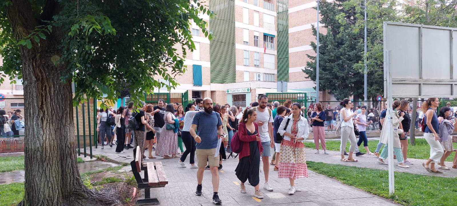 Imágenes de las oposiciones en el IES Sierra de Guara