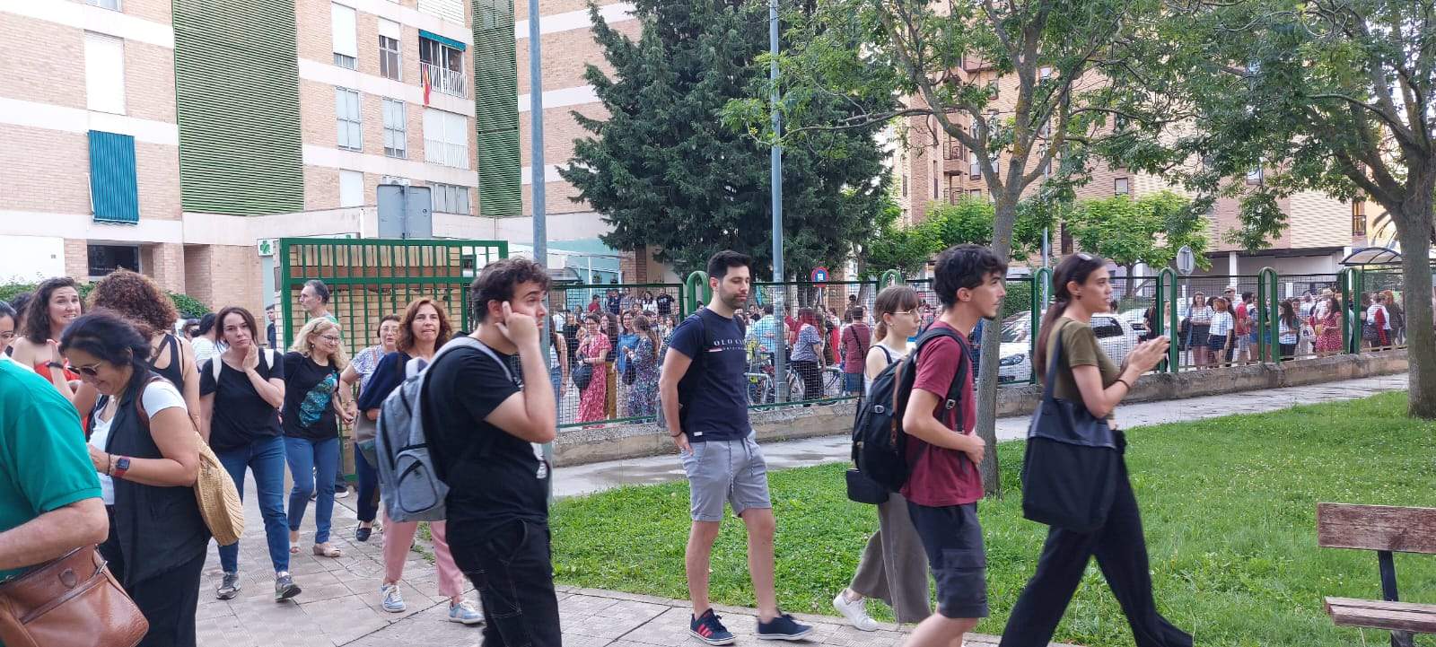 Imágenes de las oposiciones en el IES Sierra de Guara