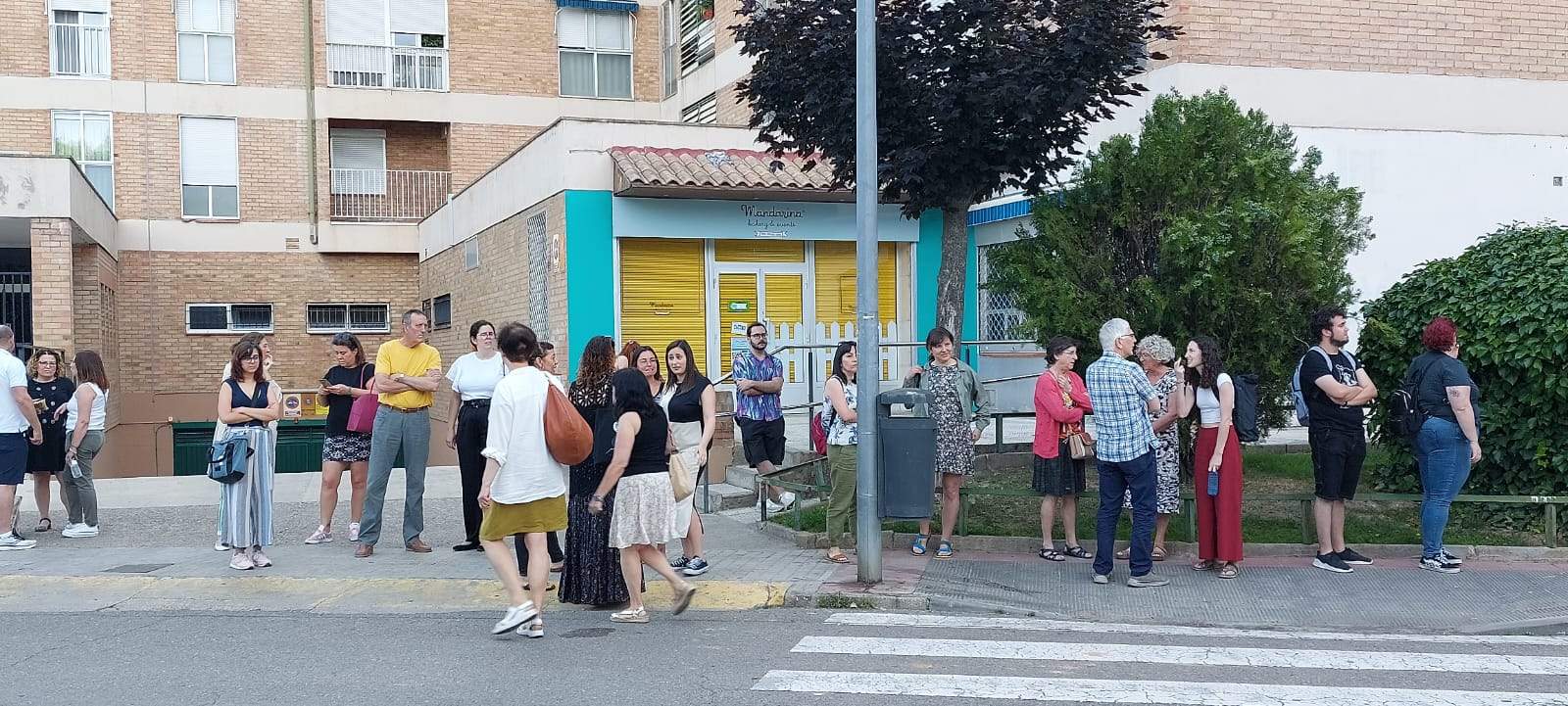 Imágenes de las oposiciones en el IES Sierra de Guara