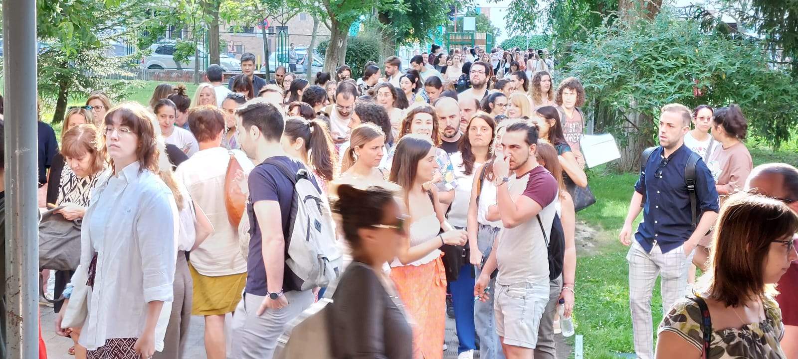 Imágenes de las oposiciones en el IES Sierra de Guara