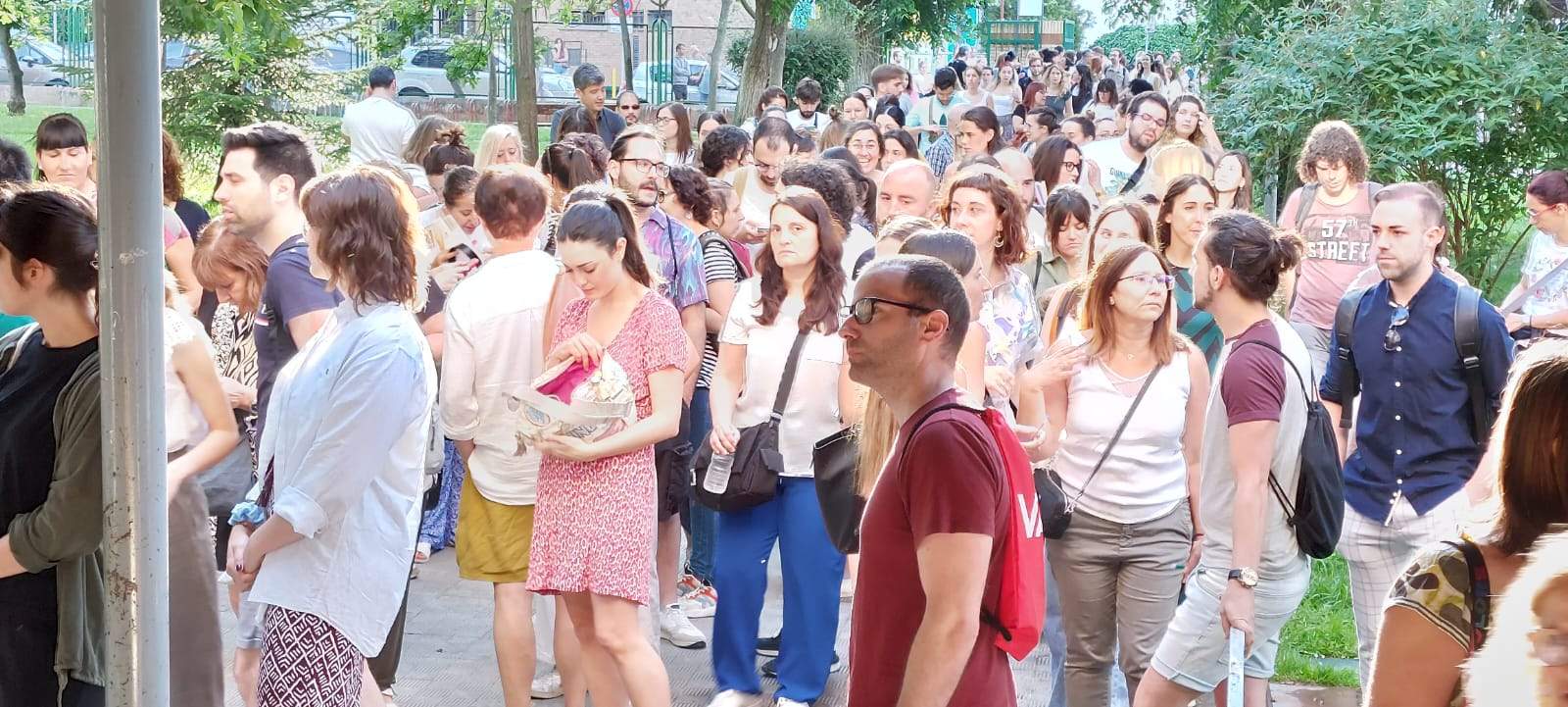 Imágenes de las oposiciones en el IES Sierra de Guara