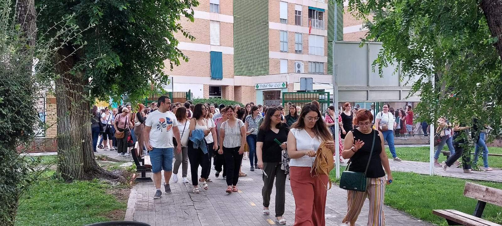 Imágenes de las oposiciones en el IES Sierra de Guara