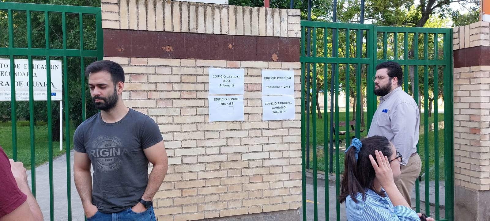 Imágenes de las oposiciones en el IES Sierra de Guara