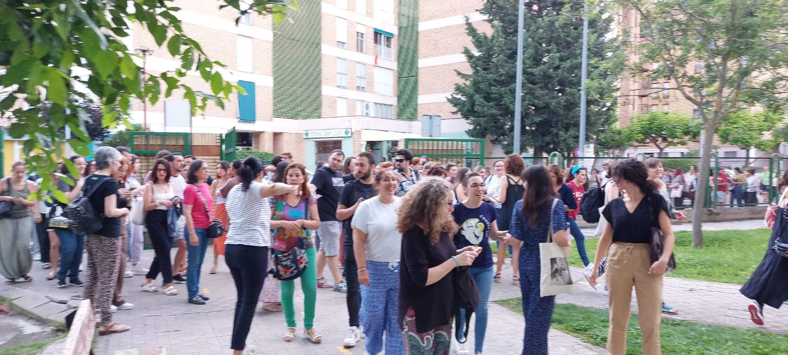 Imágenes de las oposiciones en el IES Sierra de Guara