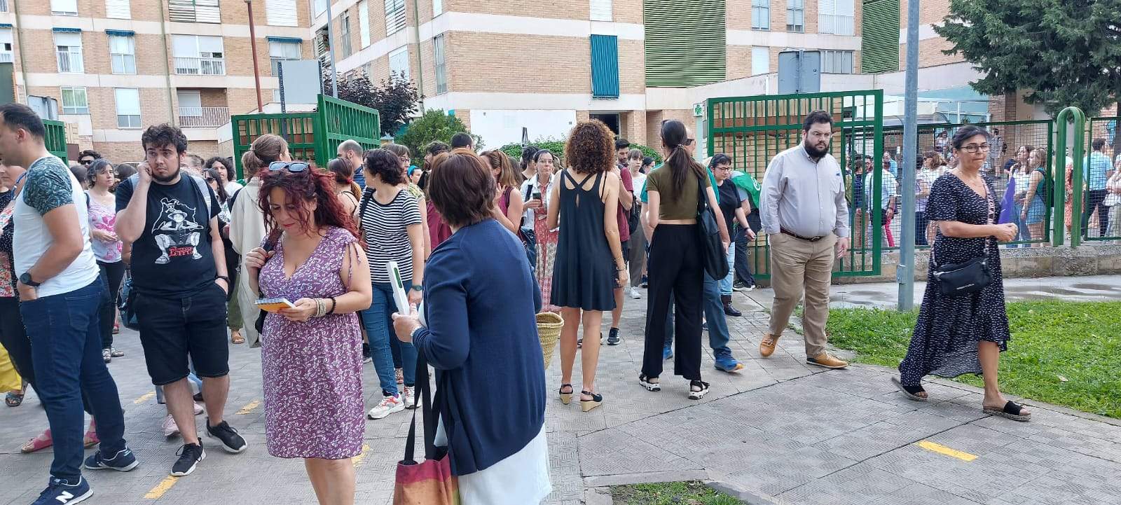 Imágenes de las oposiciones en el IES Sierra de Guara