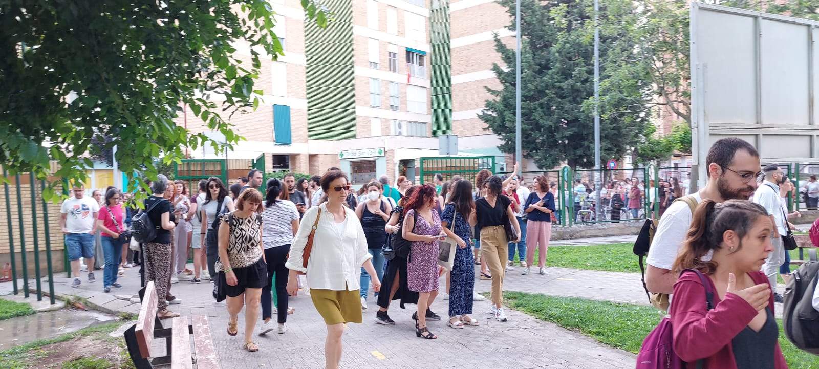 Imágenes de las oposiciones en el IES Sierra de Guara