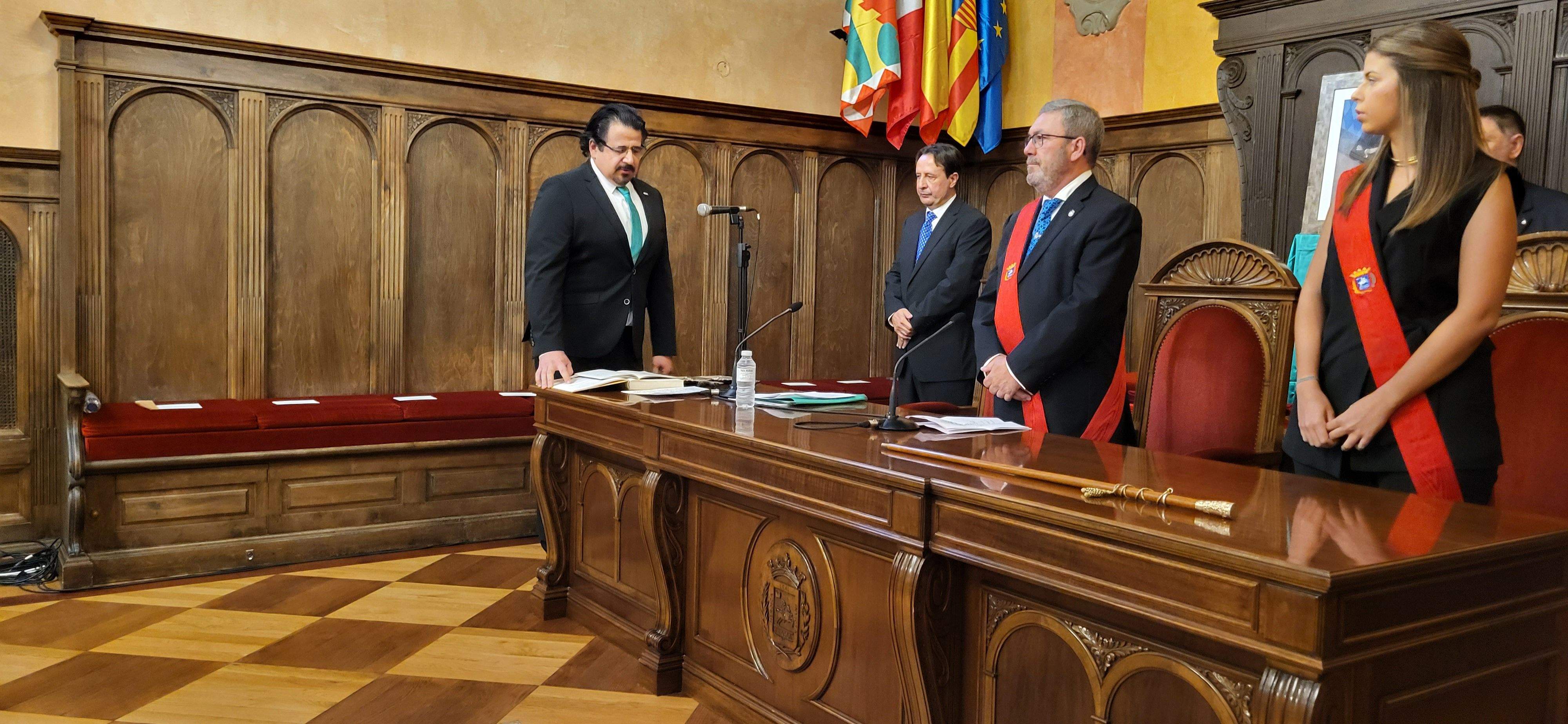 José Luis Rubió Martínez. Sesión de investidura del nuevo Ayuntamiento de Huesca. Foto Myriam Martínez