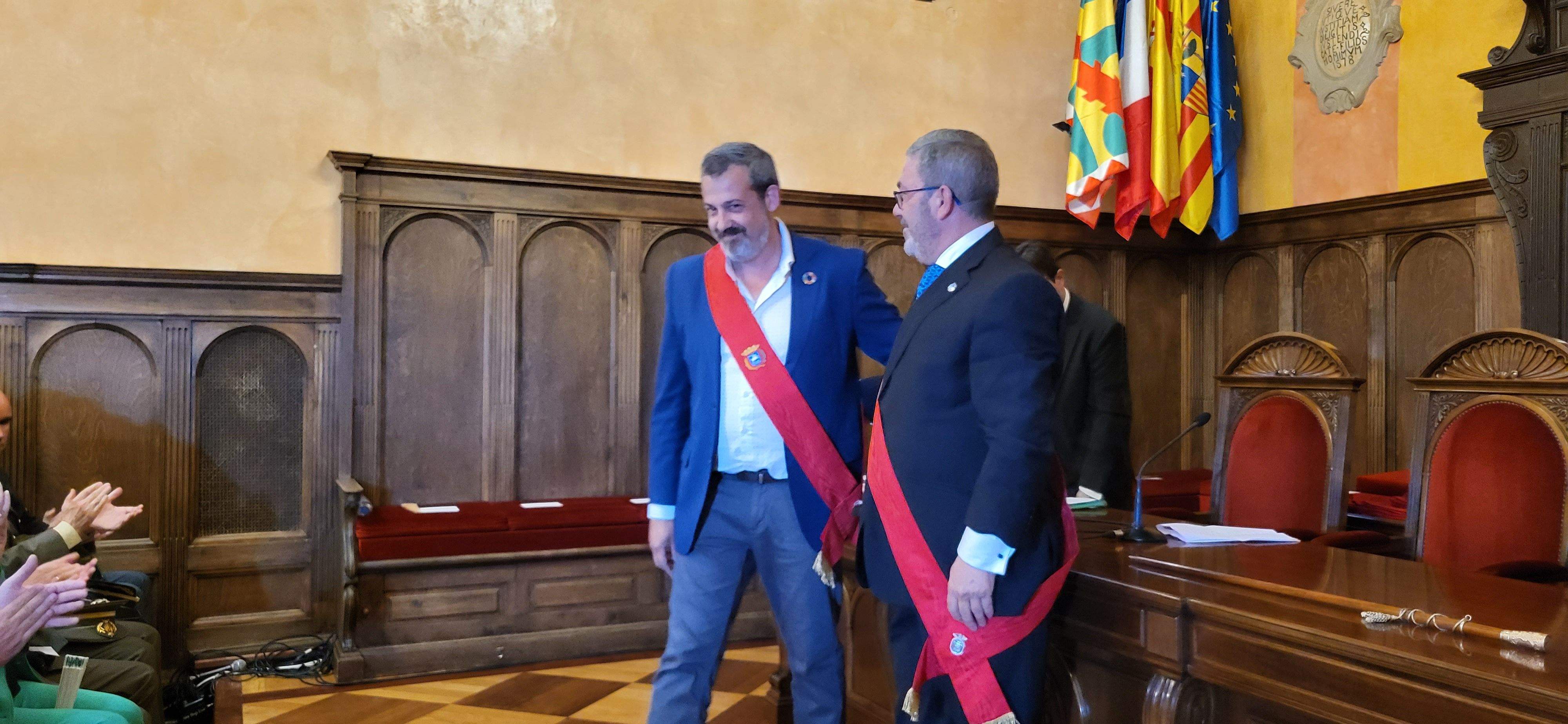 Roberto Cacho. Sesión de investidura del Ayuntamiento de Huesca. Foto Myriam Martínez 